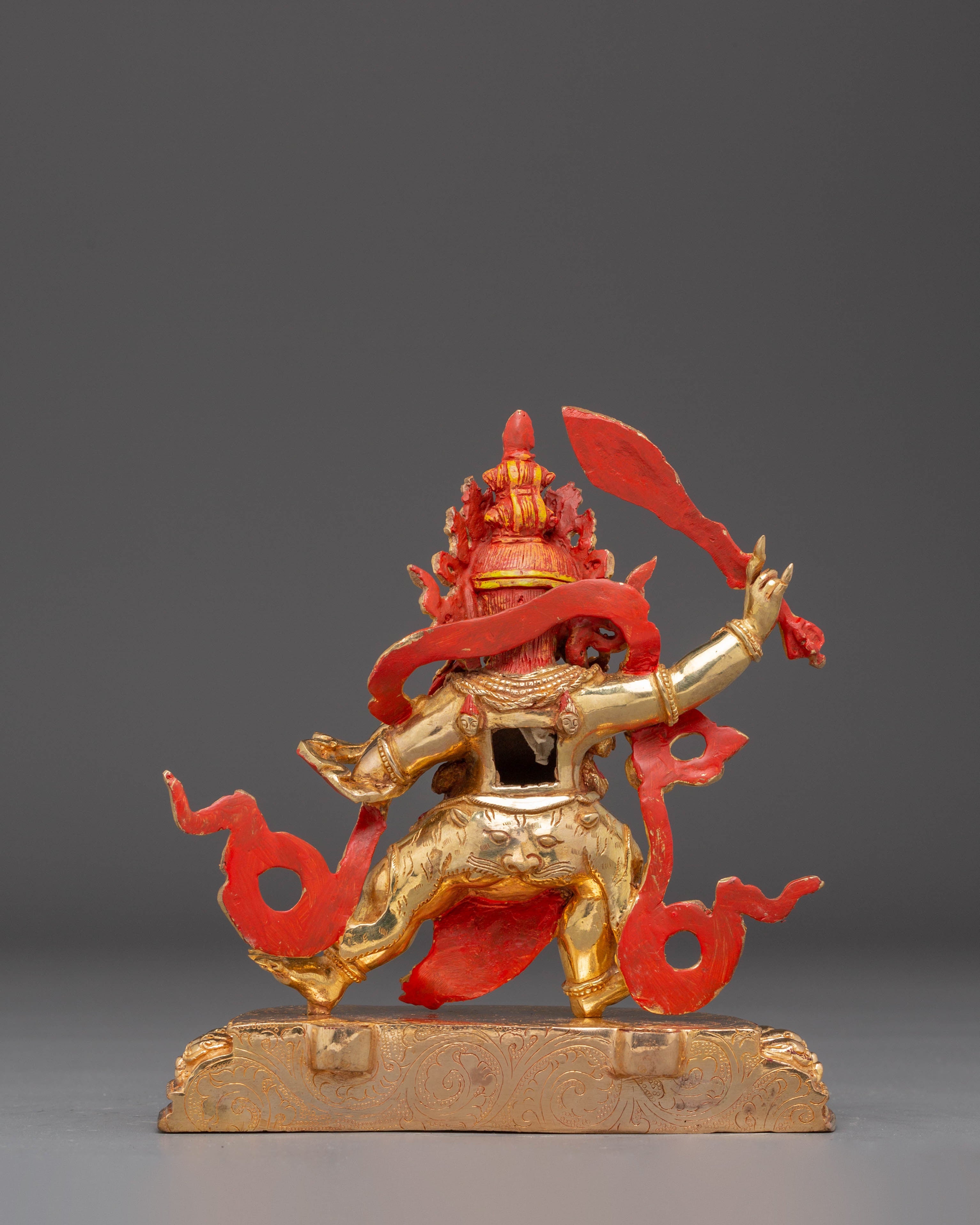 Wrathful Black Manjushri Statue | Tibetan Buddhist Deity of Wisdom
