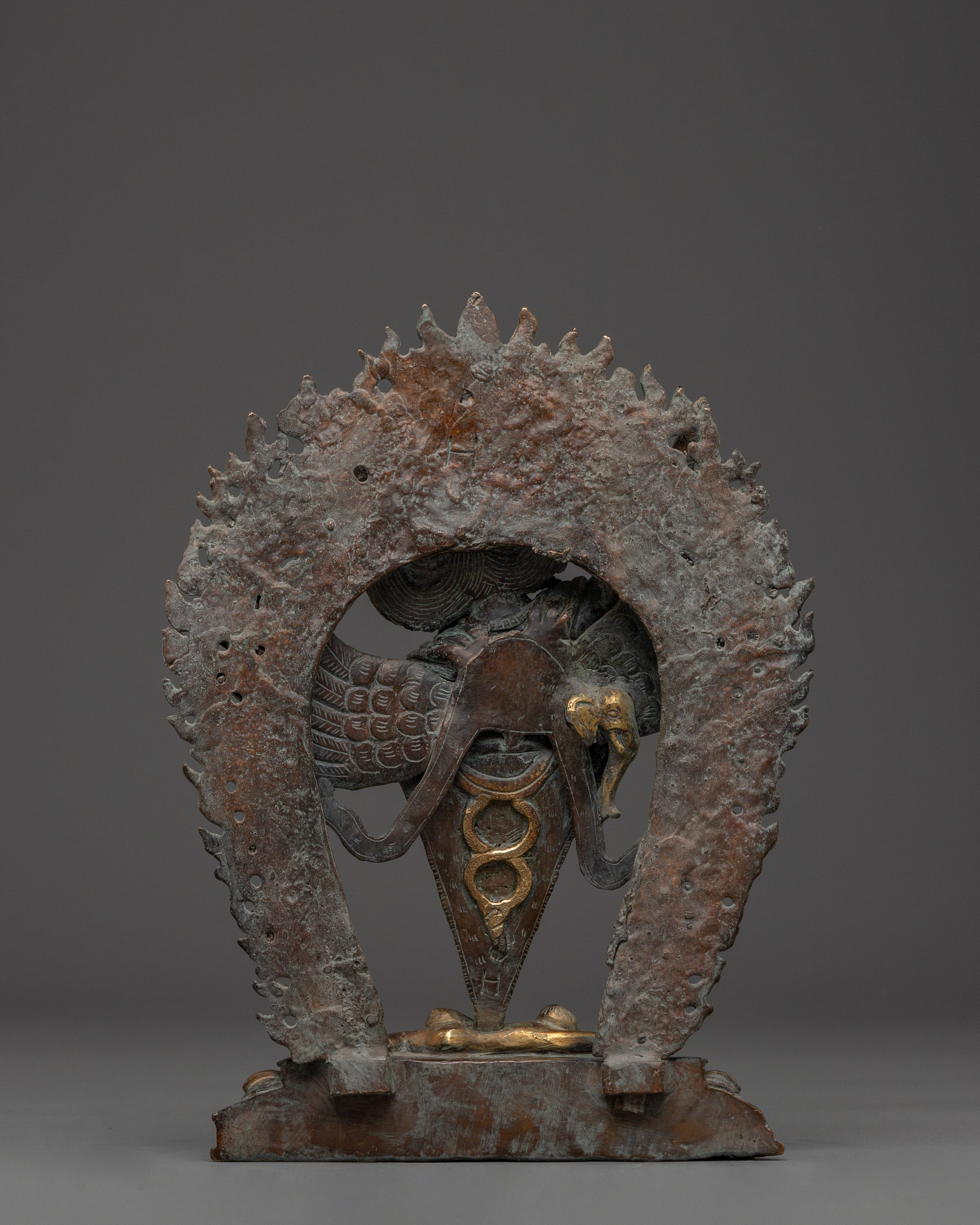 Guru Dragpo with Phurba Statue |  Sacred Statue for Protection & Spiritual Power