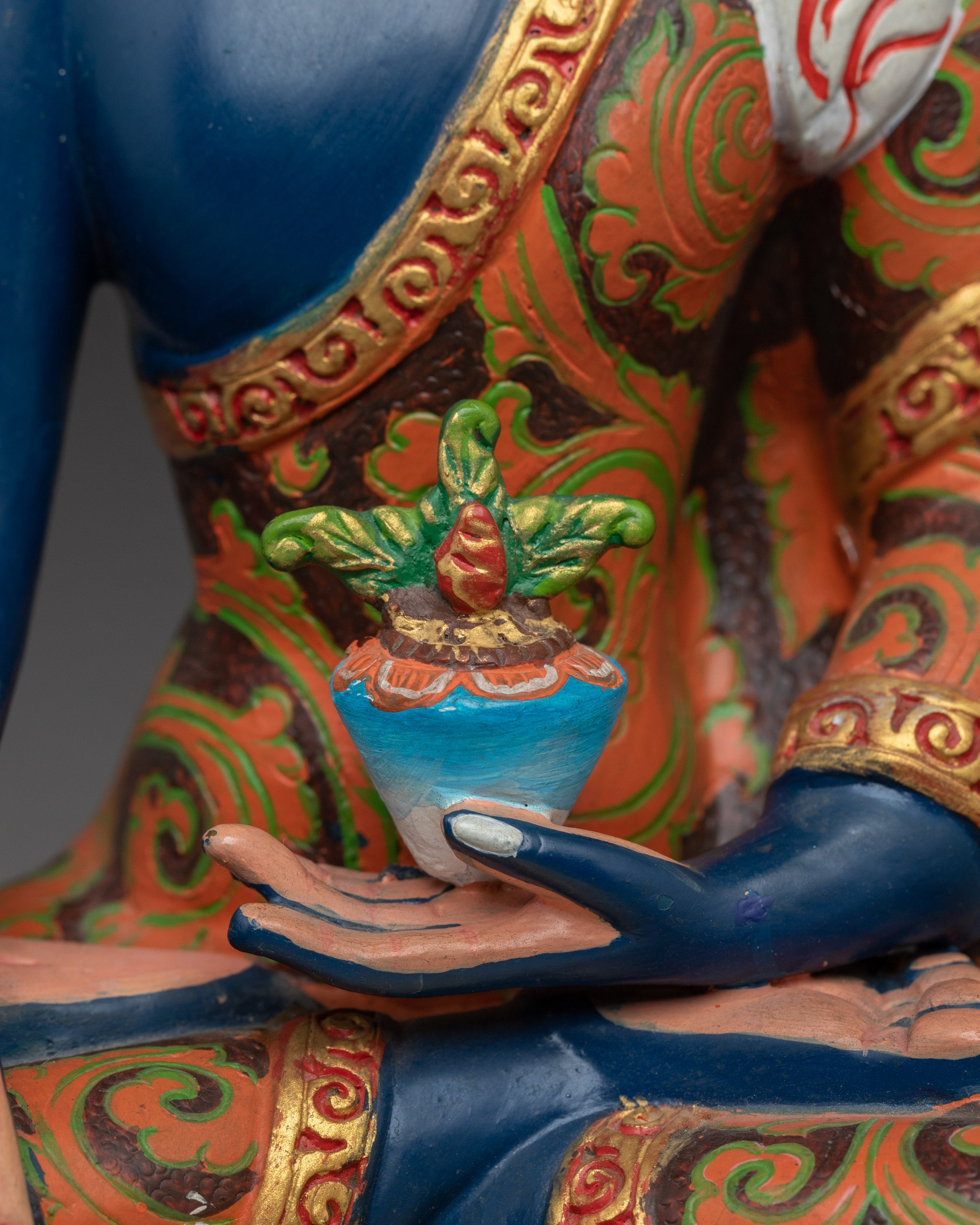 Colorful Three Buddha Statue Set | Wisdom and Peace Decor