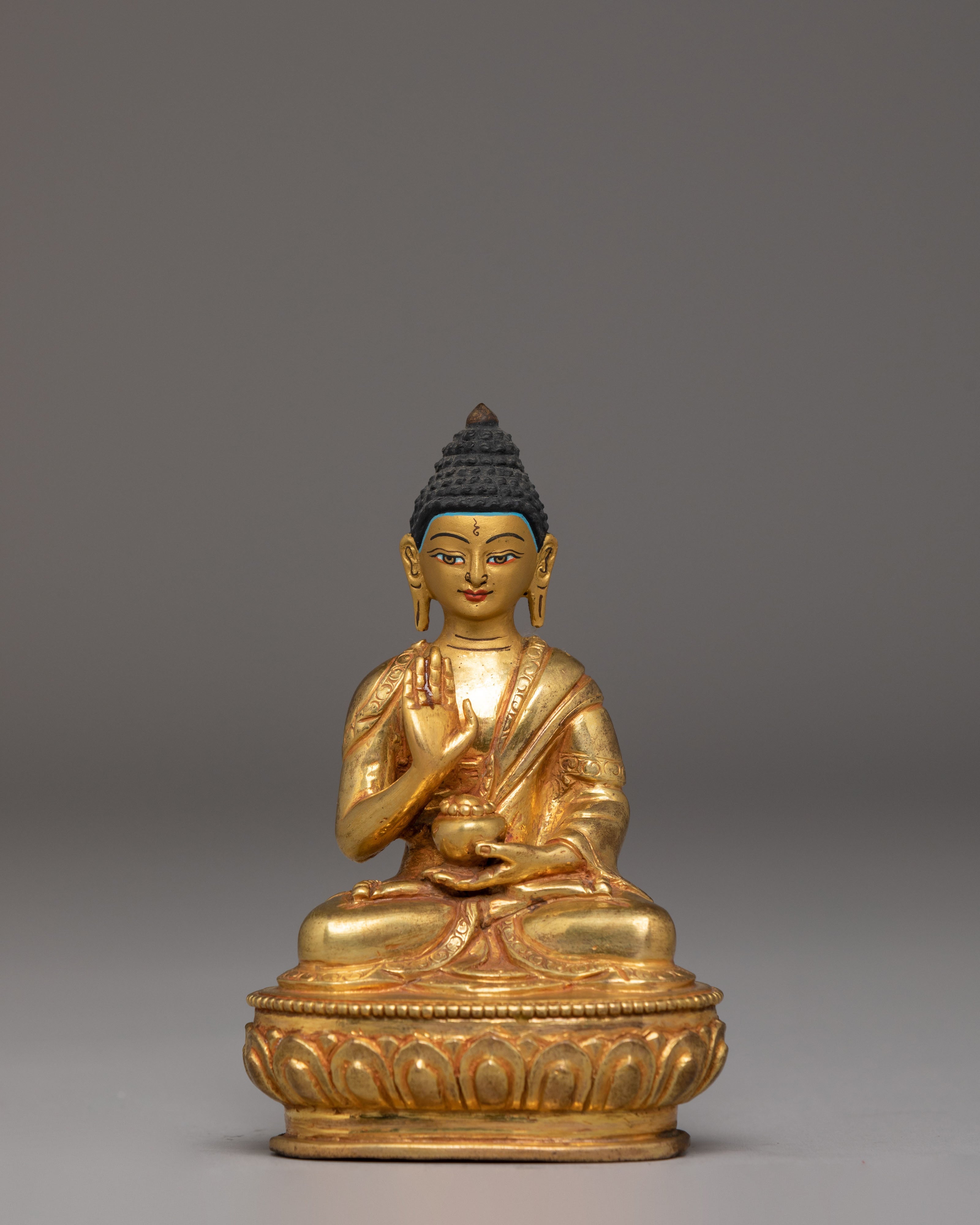 Sacred Statue of Amoghasiddhi Buddha | Himalayan Enlightenment Art