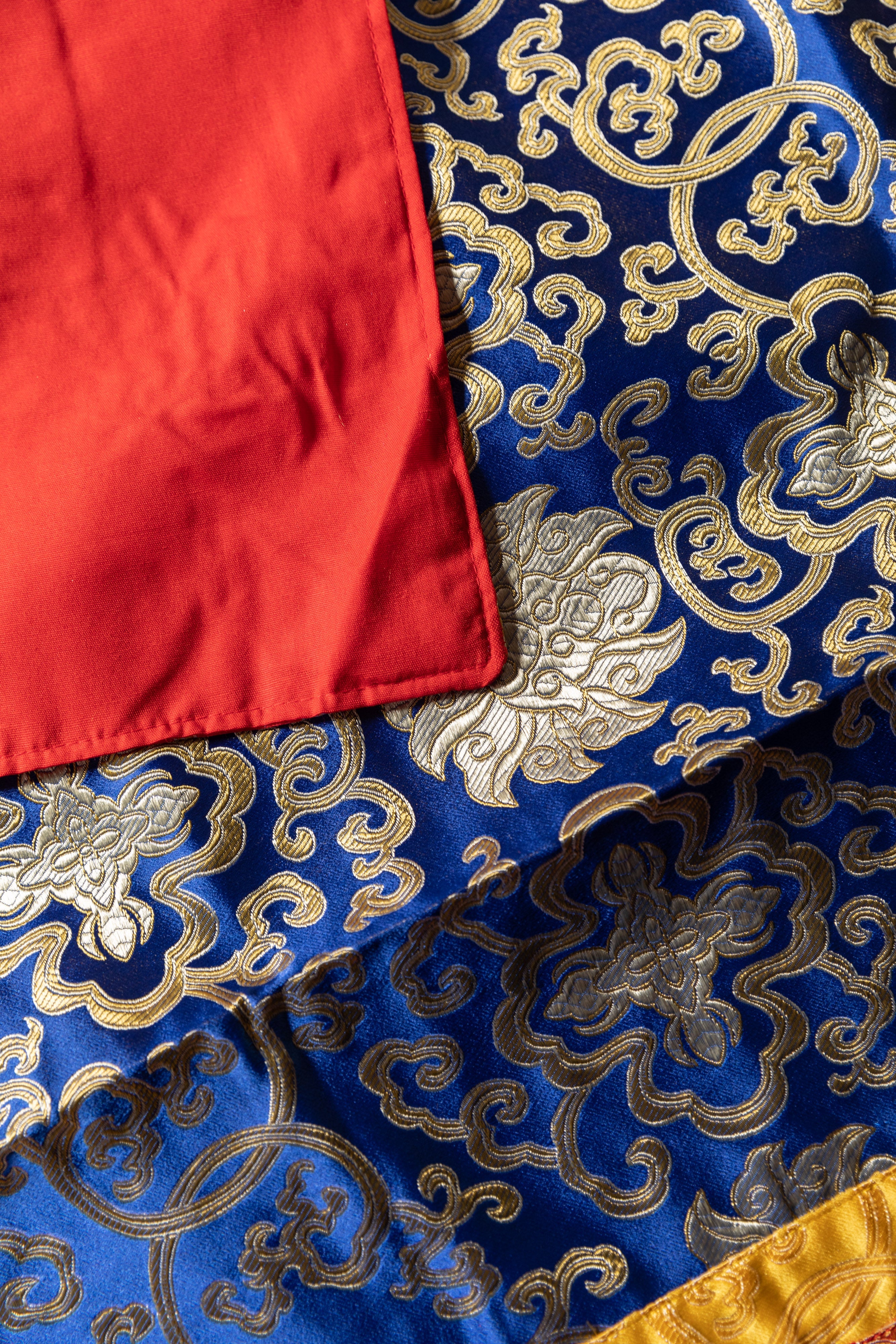 Tibetan Silk Fabric Table Cloth | Traditional Home Decor