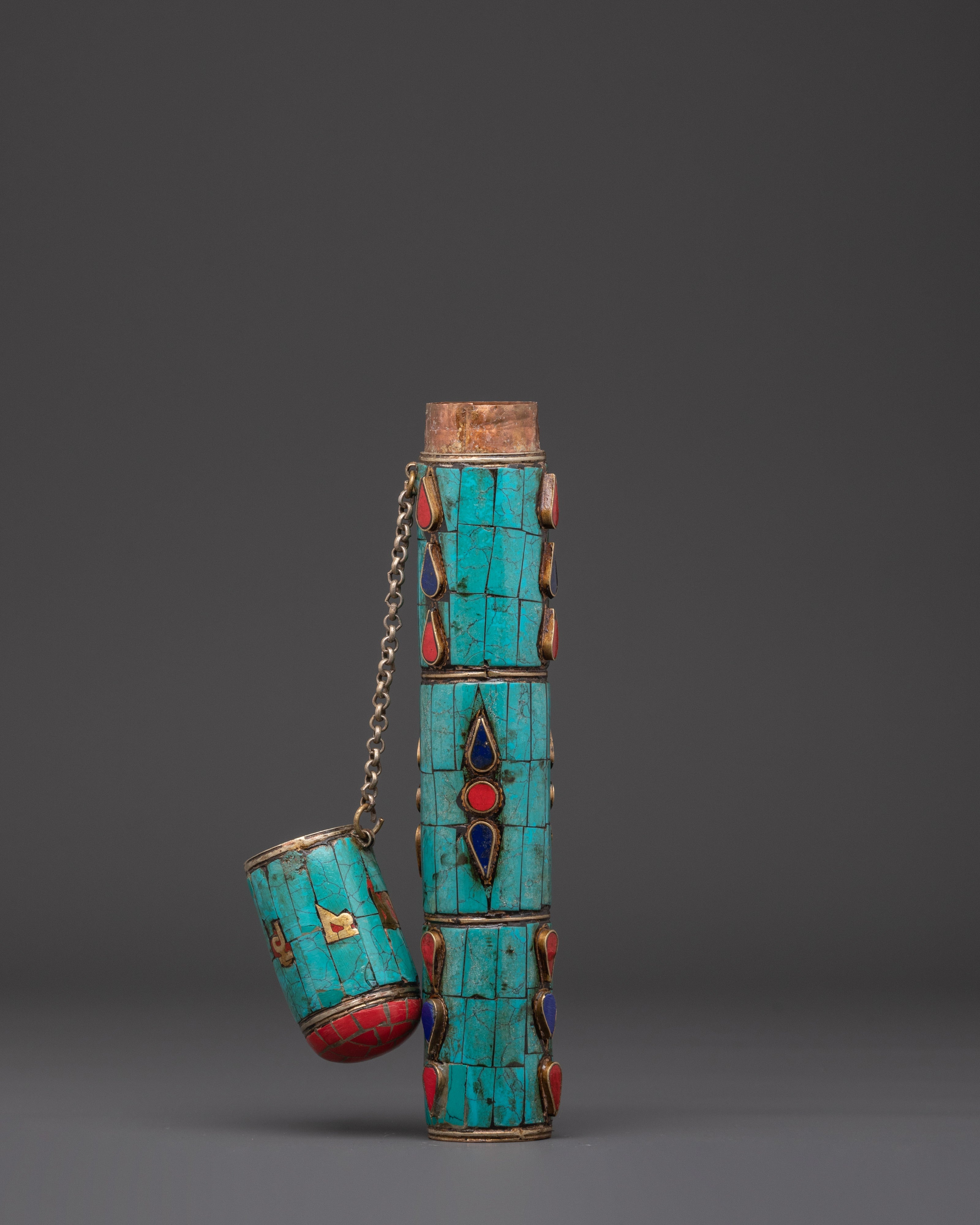 Himalayan Buddhist Incense Burner | Brass and Copper Spiritual Decor