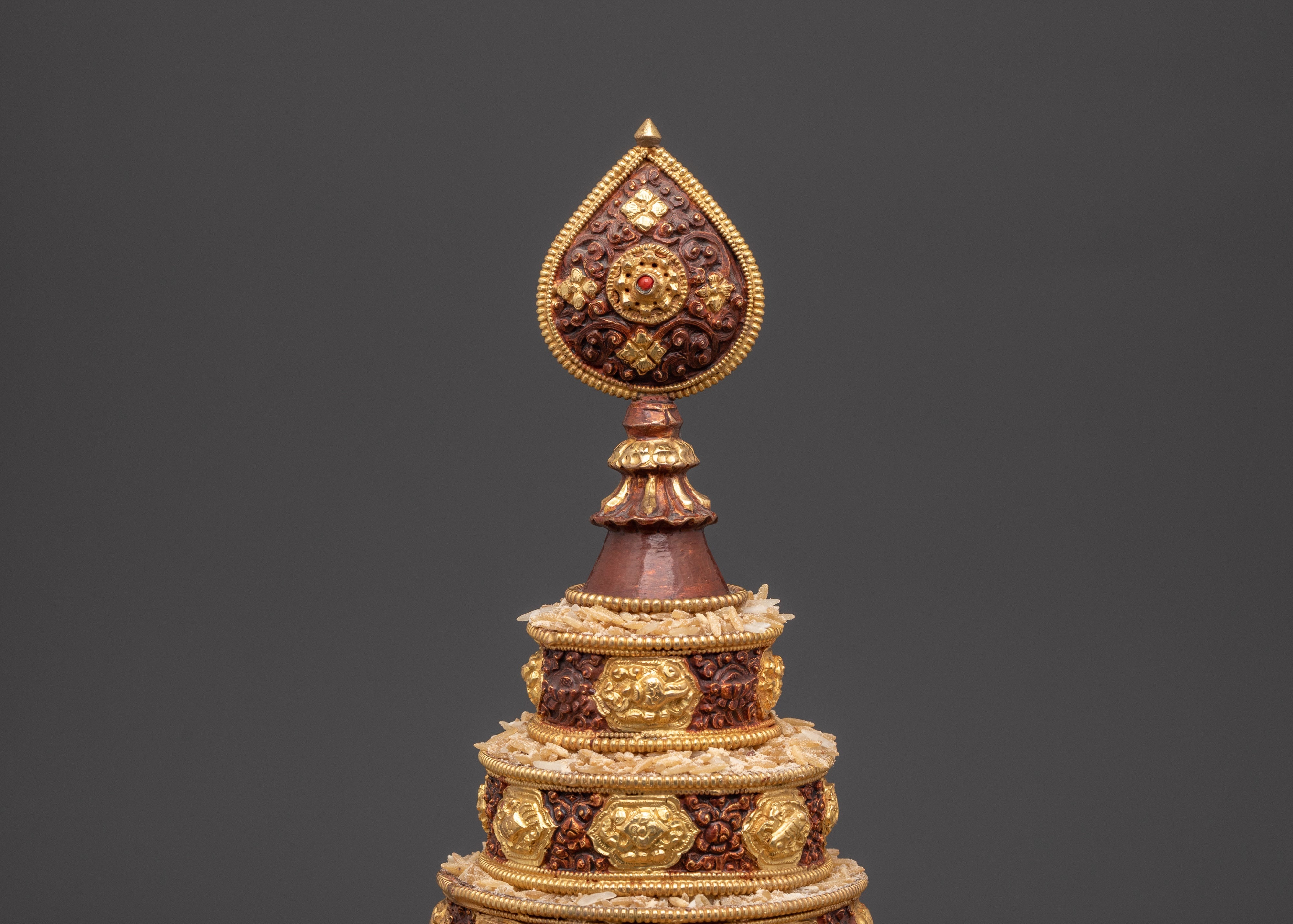 Gold Plated Mandala for Rituals | Sacred Altar Decor for Meditation and Puja