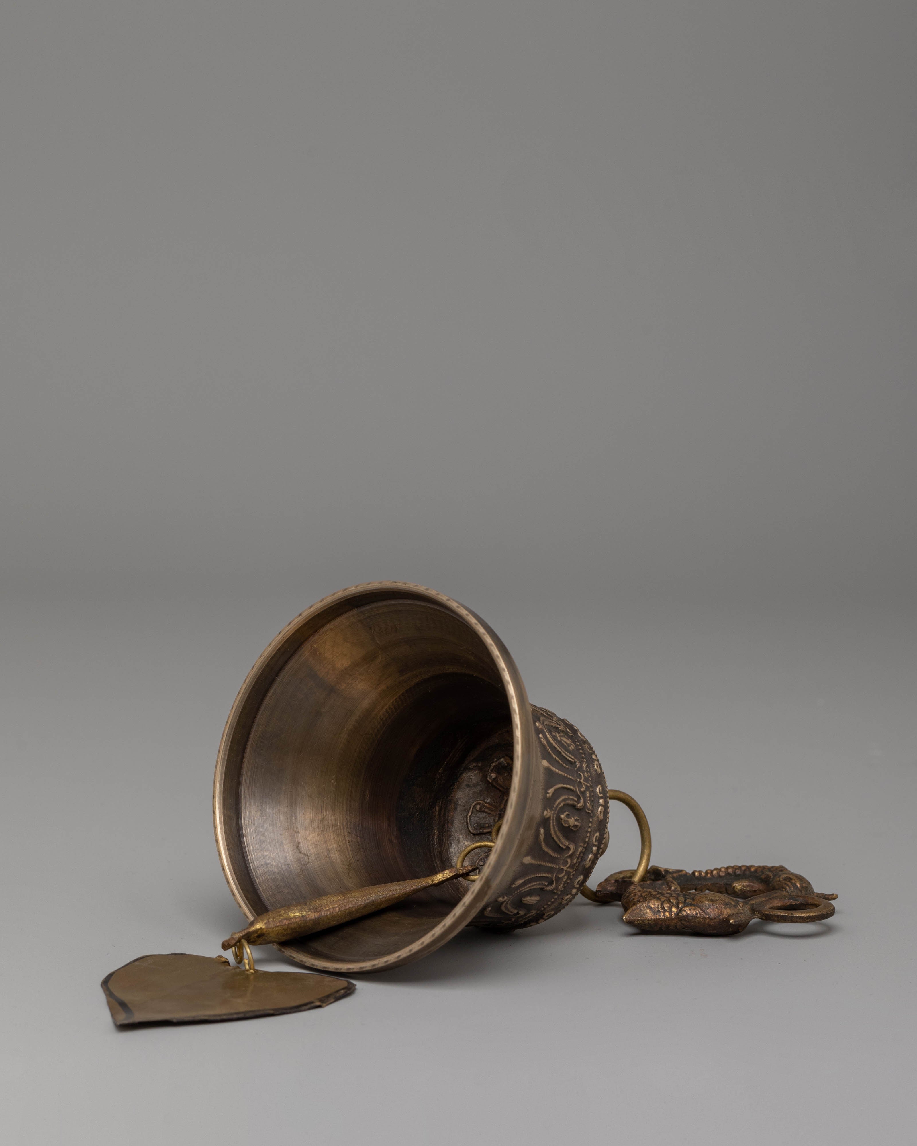 Handmade Buddhist Hanging Bell for Altar Decor