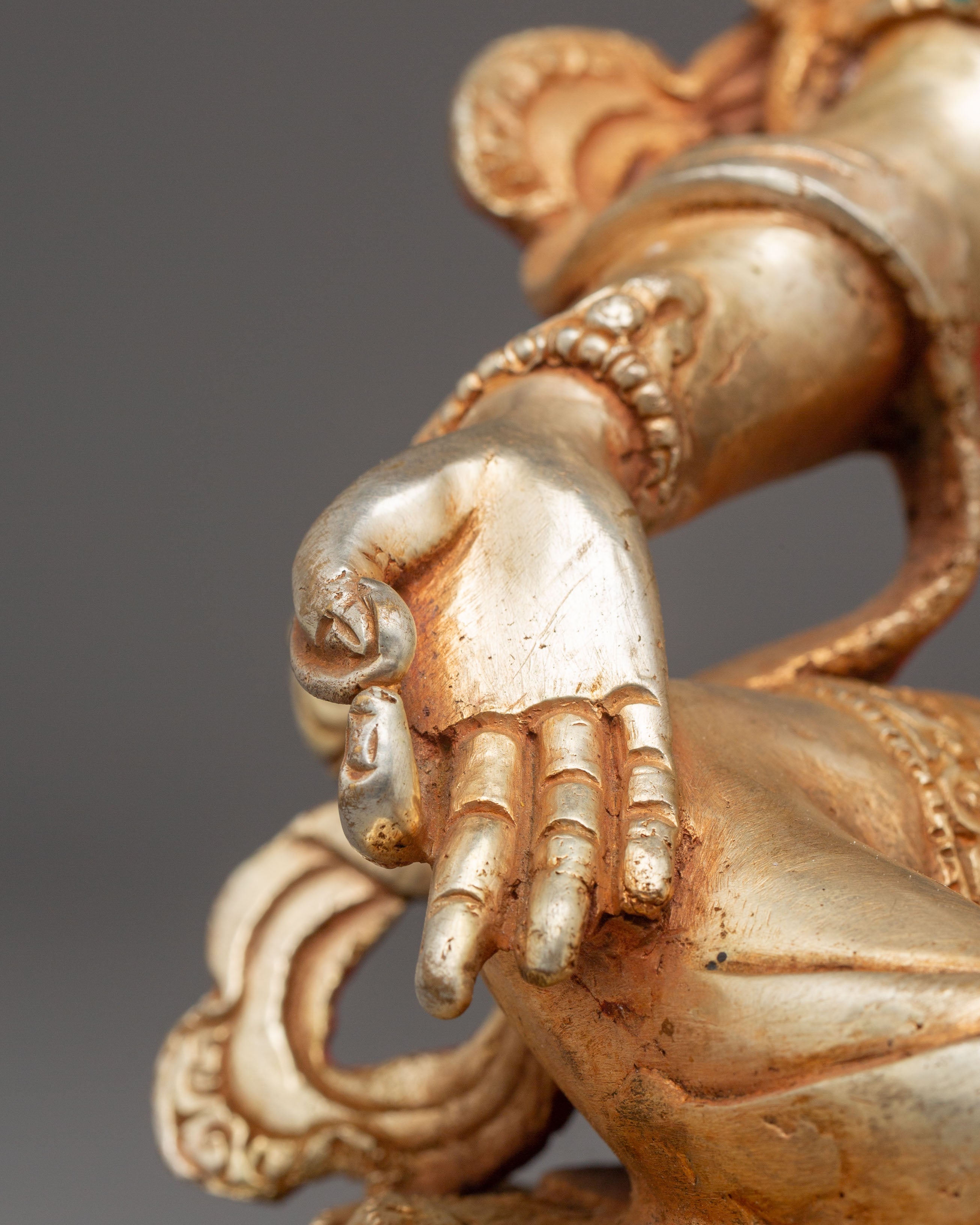 Compassionate Bodhisattva Shyama Tara Statue | Green Tara Tibetan Figurine