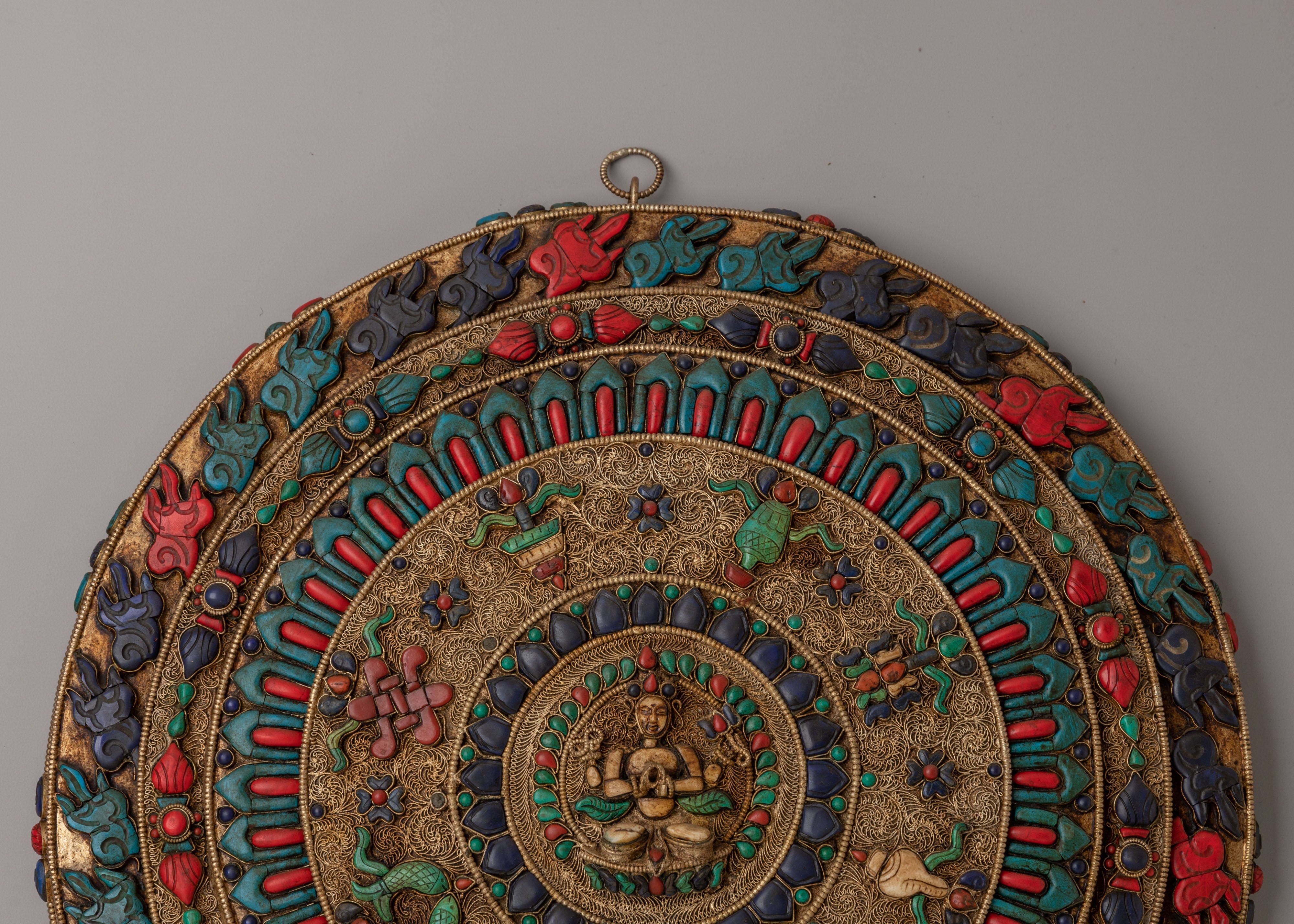 Handcrafted Chenrezig Wall Hanging | Spiritual Decor