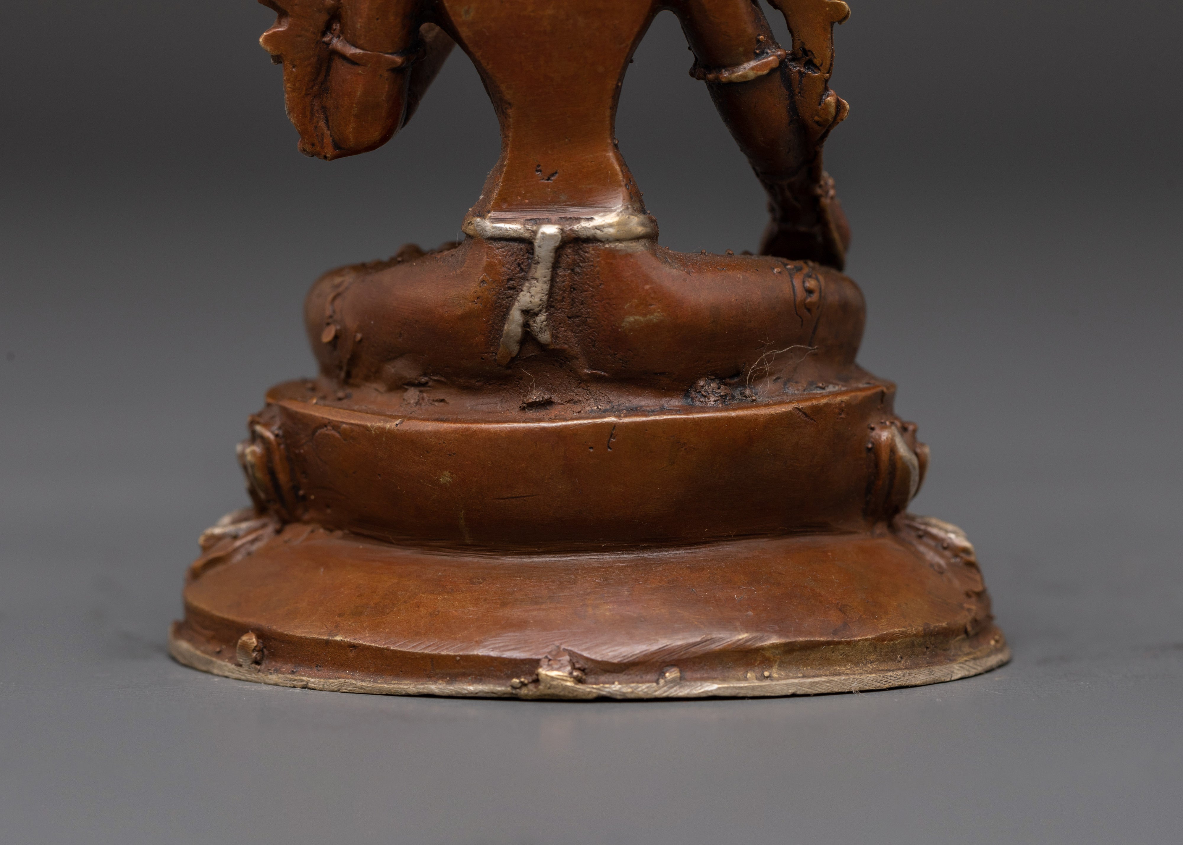 White Tara Compassionate Buddhist Goddess | Oxidized Copper Silver Plated Statue
