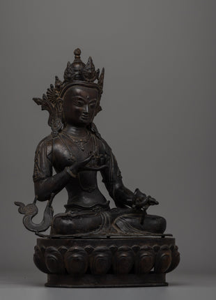 Handcrafted antique-finish Vajrasattva  bronze Buddha statue | Sacred Home Decor, Spiritual Altar Piece