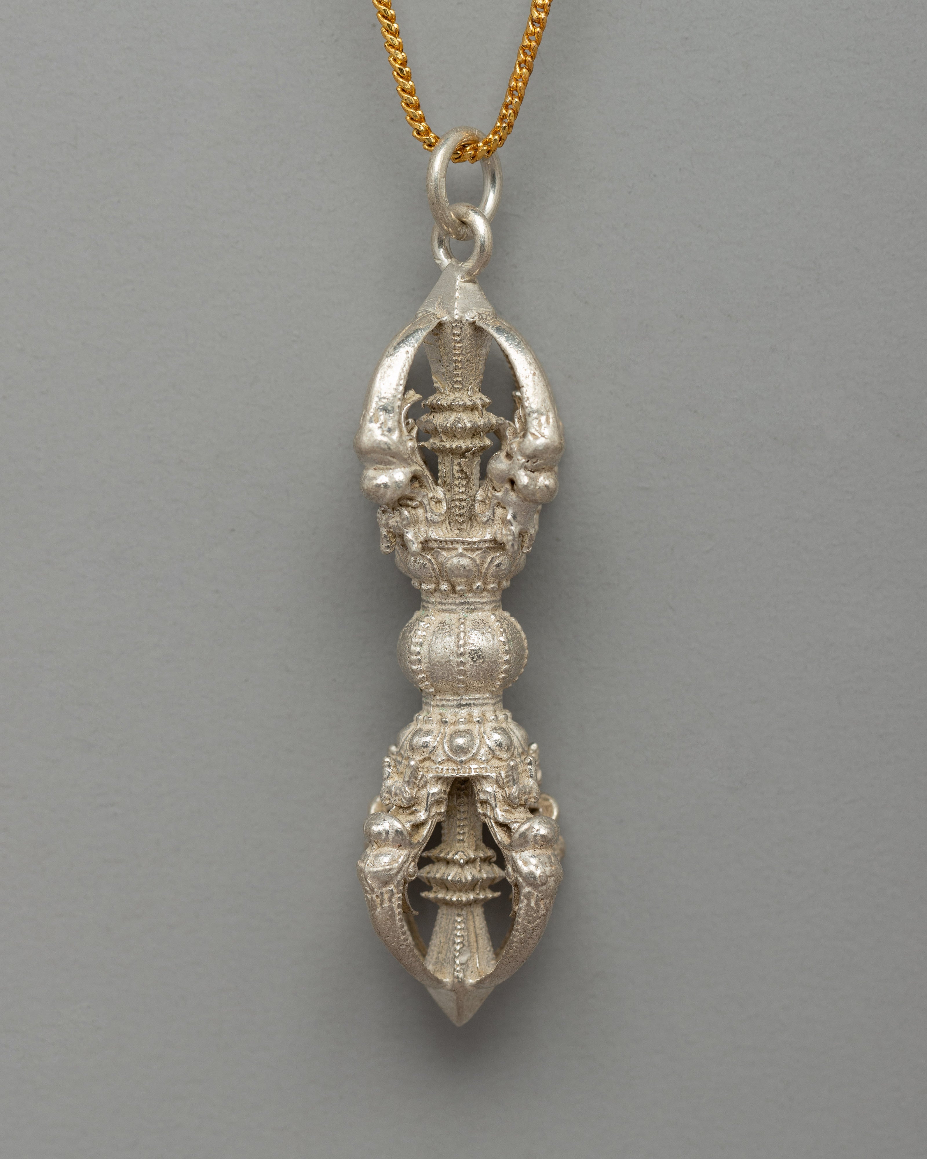 Silver Vajra Locket | A Symbol of Strength