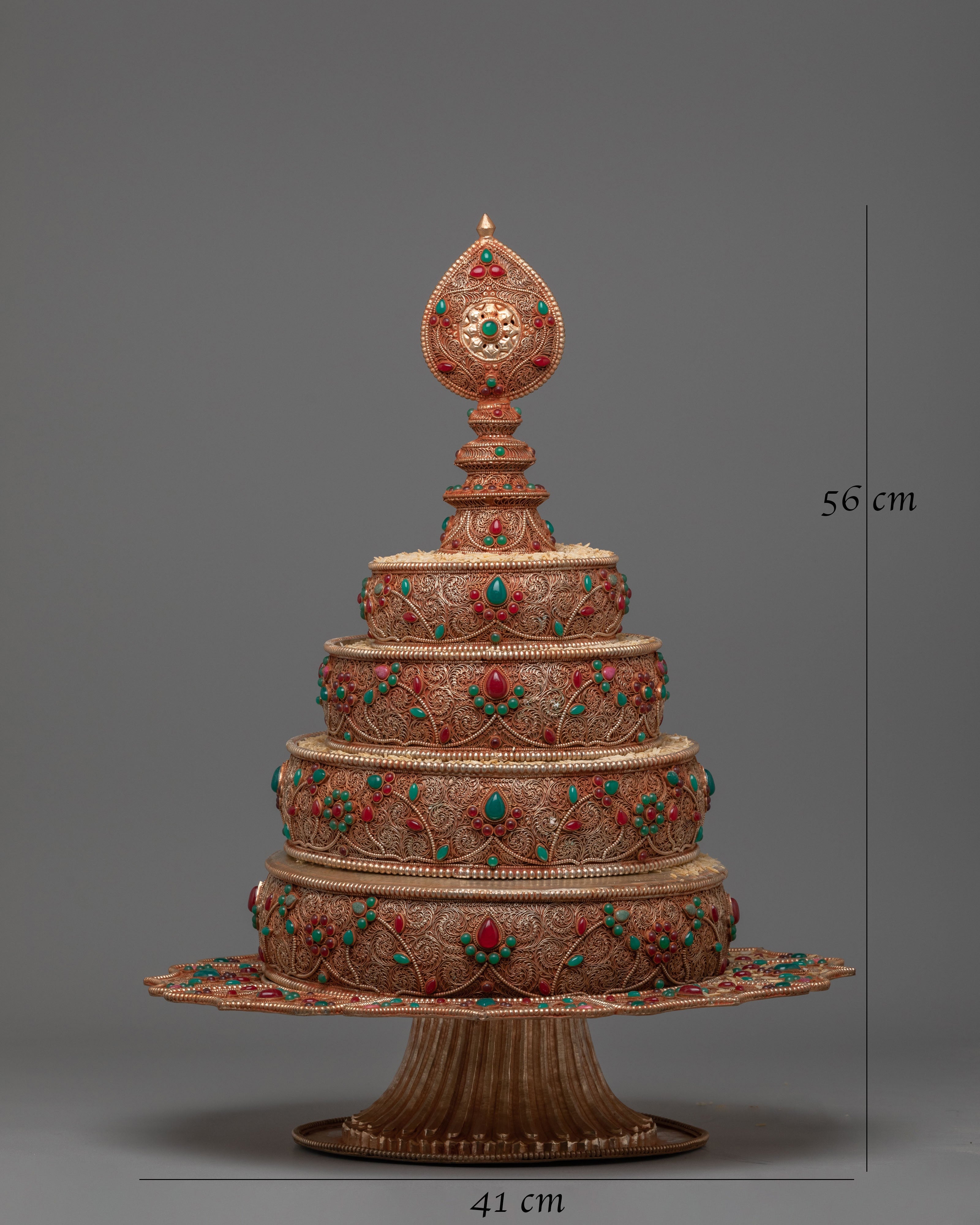 Handcrafted Rice Mandala Offering | Sacred Symbol of Generosity and Enlightened Wisdom