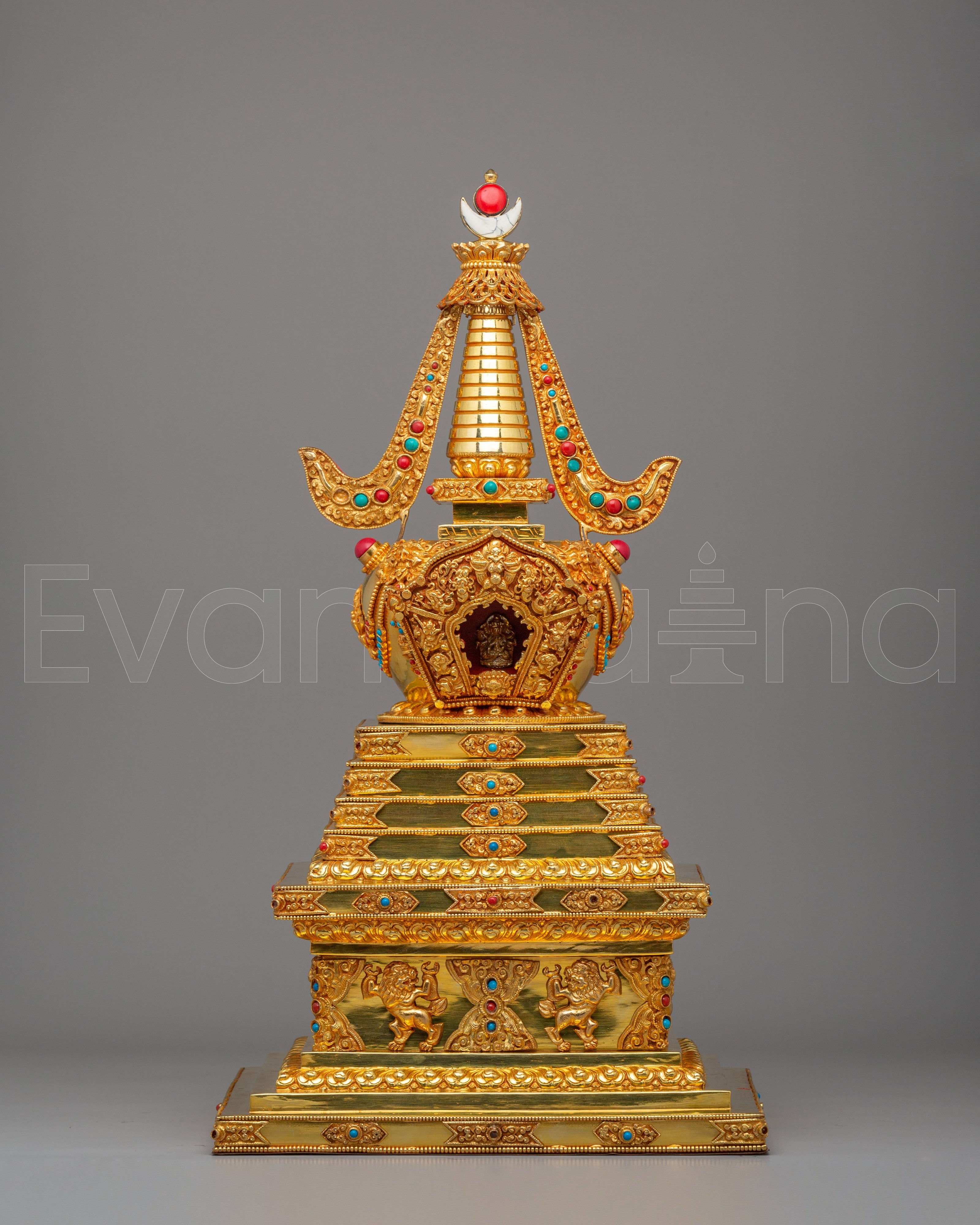 Handmade Altar Buddhist Enlightenment Stupa | Symbol of Wisdom and Inner Peace