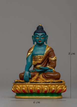 Gold-Plated Shakyamuni Sculpture | Tibetan Buddhist home decor