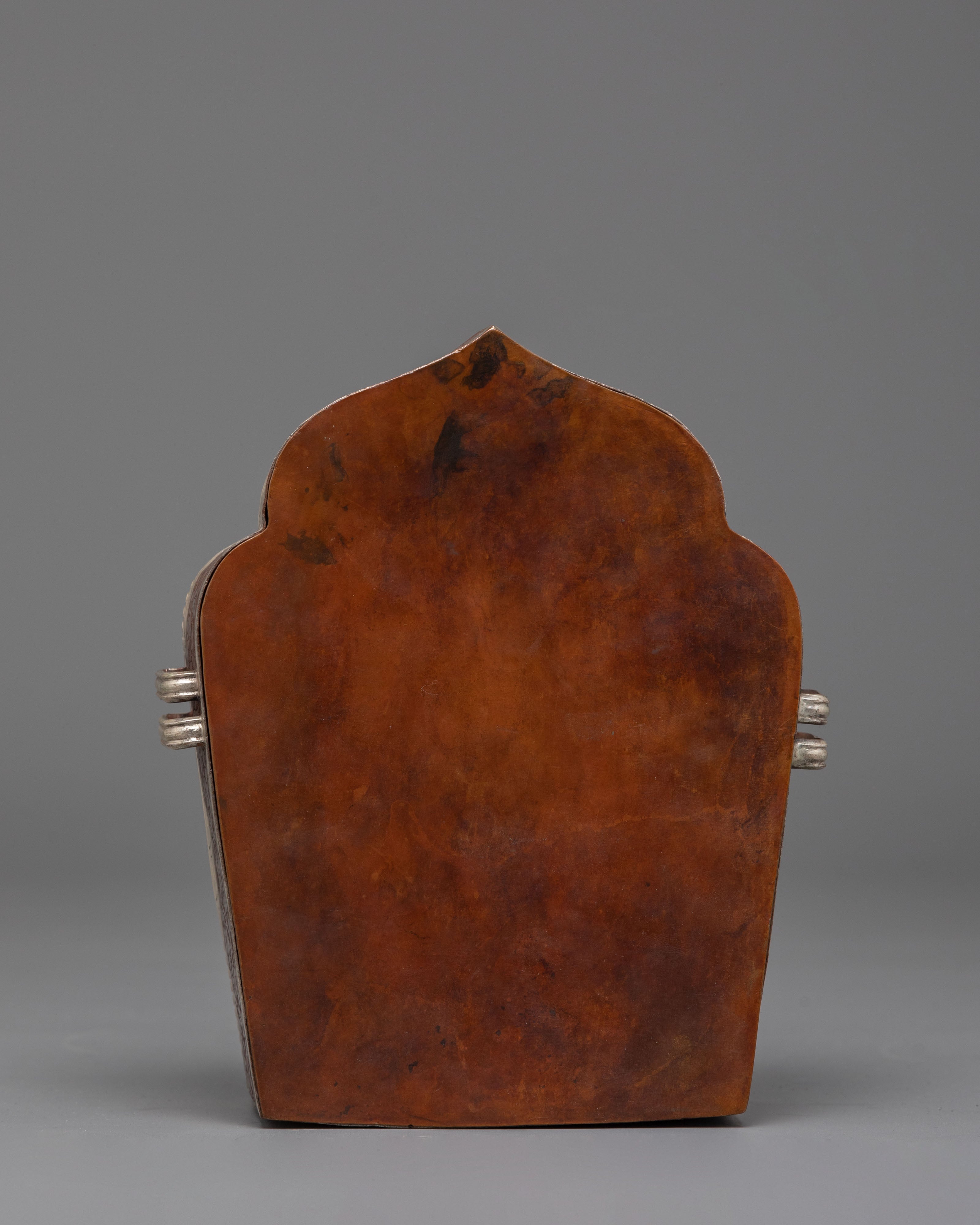 Oxidized Copper Ghau Box | Perfect for Ritual Use and Sacred Storage