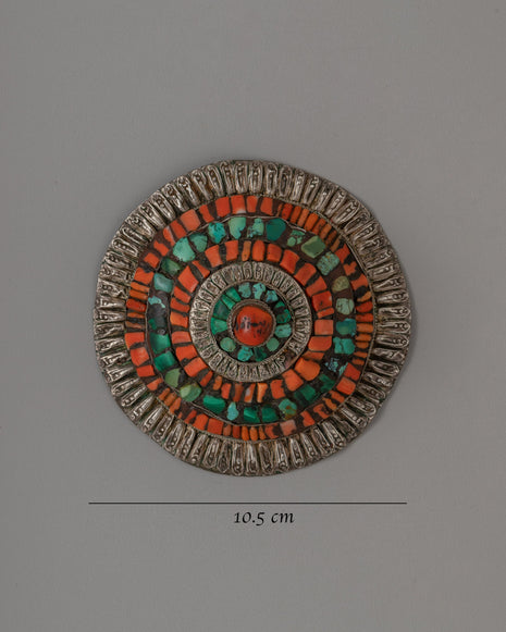 Tibetan Ceremonial Headgear | Authentic Himalayan Ceremonial Crown Piece