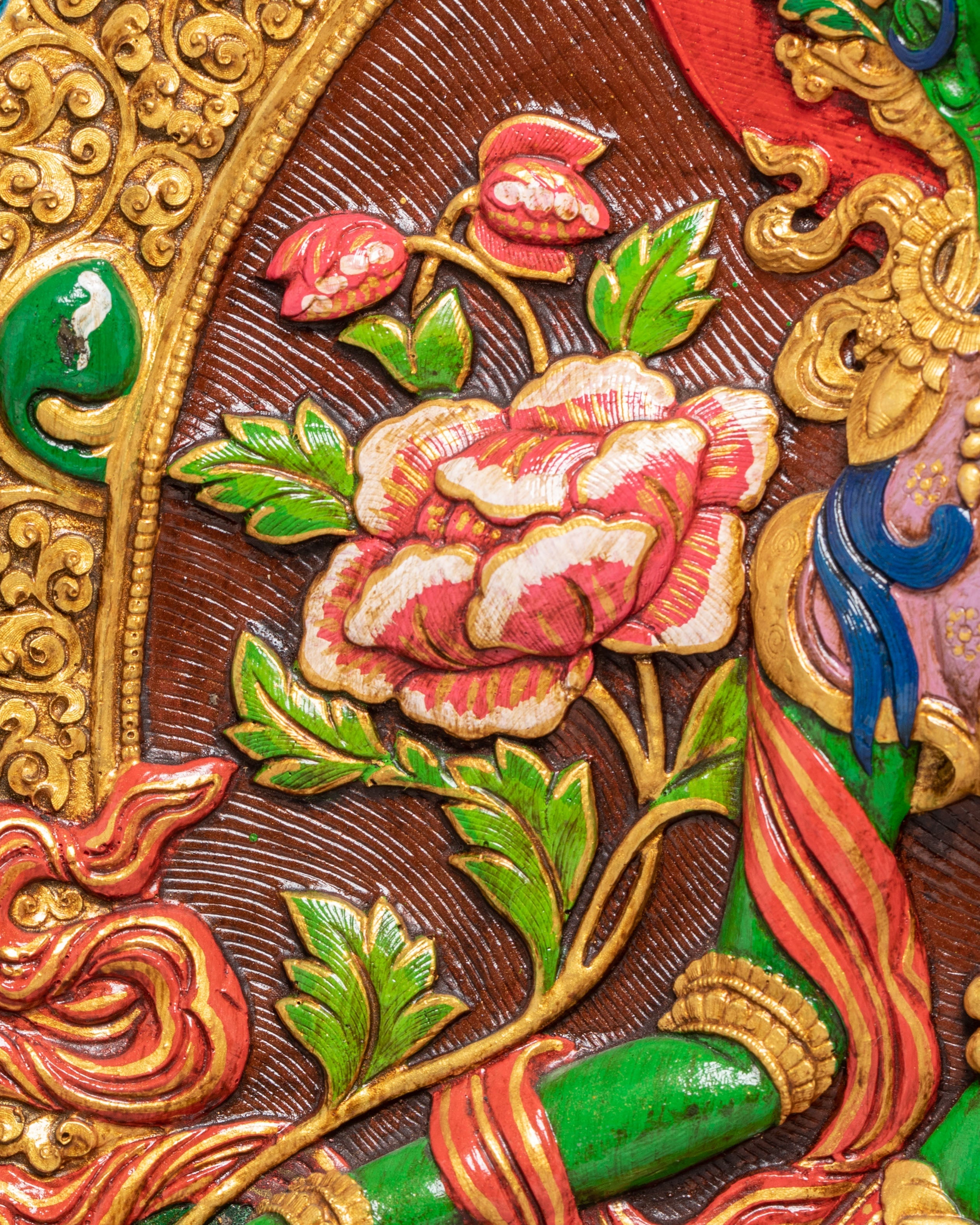 Handmade White Tara Thangka Wall Hanging | Tibetan Buddhist Goddess Art