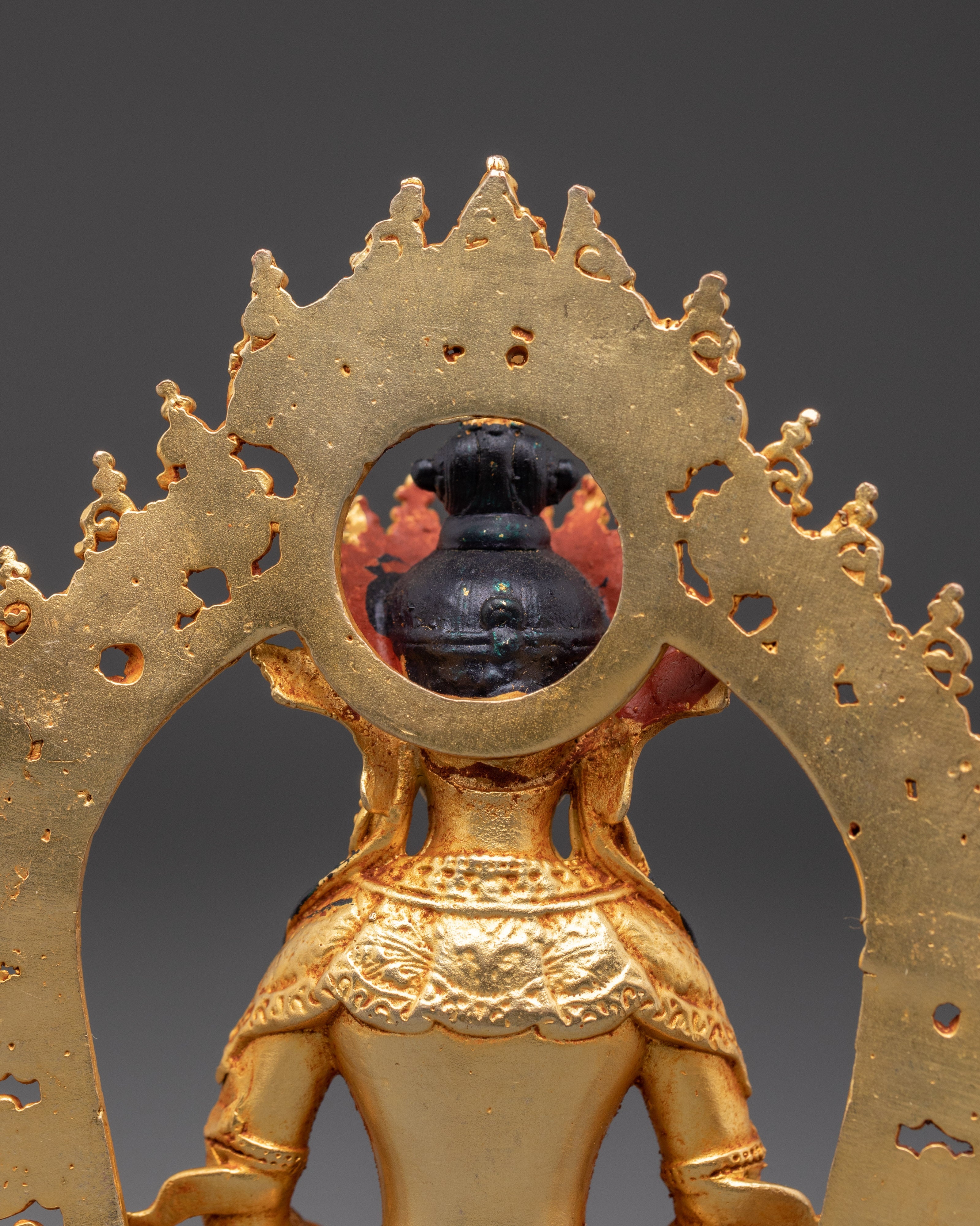 Gold Plated Amitayus Buddha | Buddha of Longevity