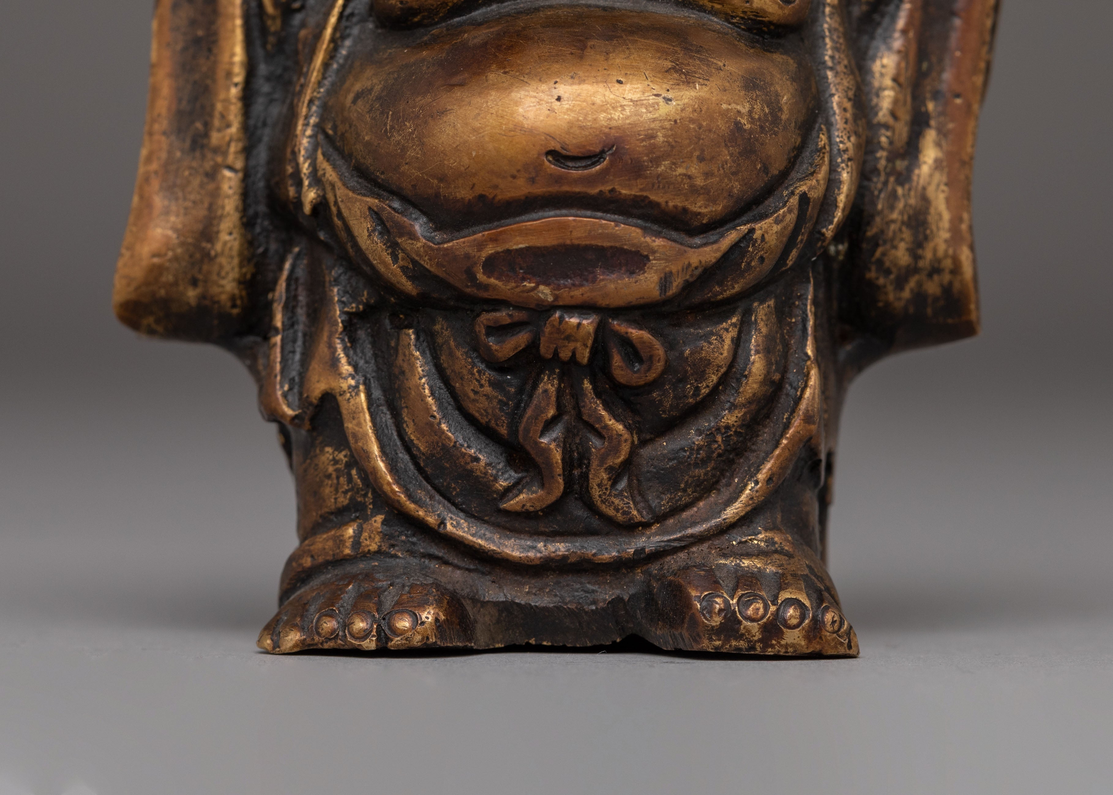Handcrafted Laughing Buddha Statue | Brass Feng Shui Decor