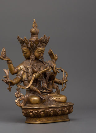 Antique Copper Namgyalma Statue |  Buddhist Ritual & Meditation