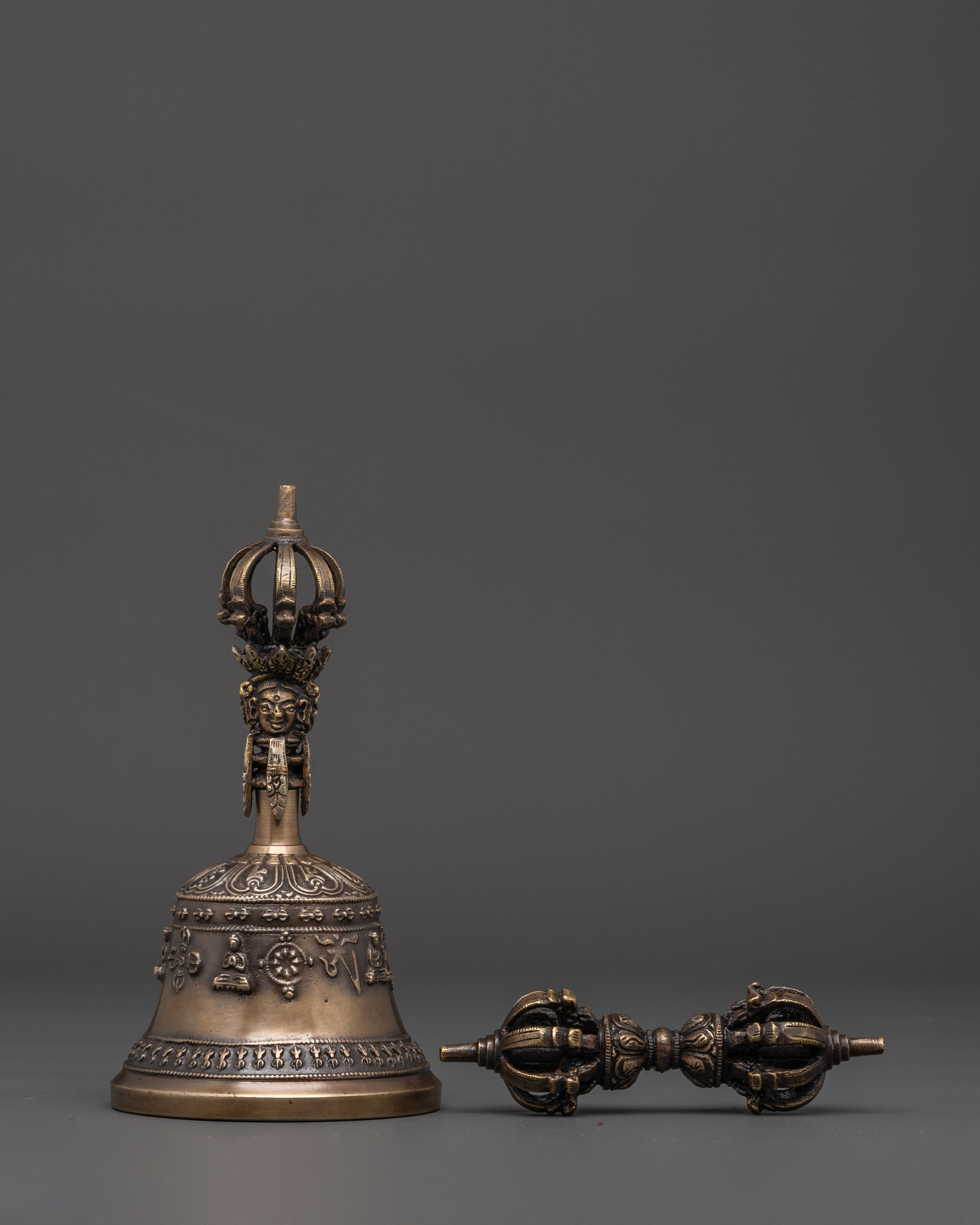 Vajra And Bell With Cover | Tools For Altar And Meditation