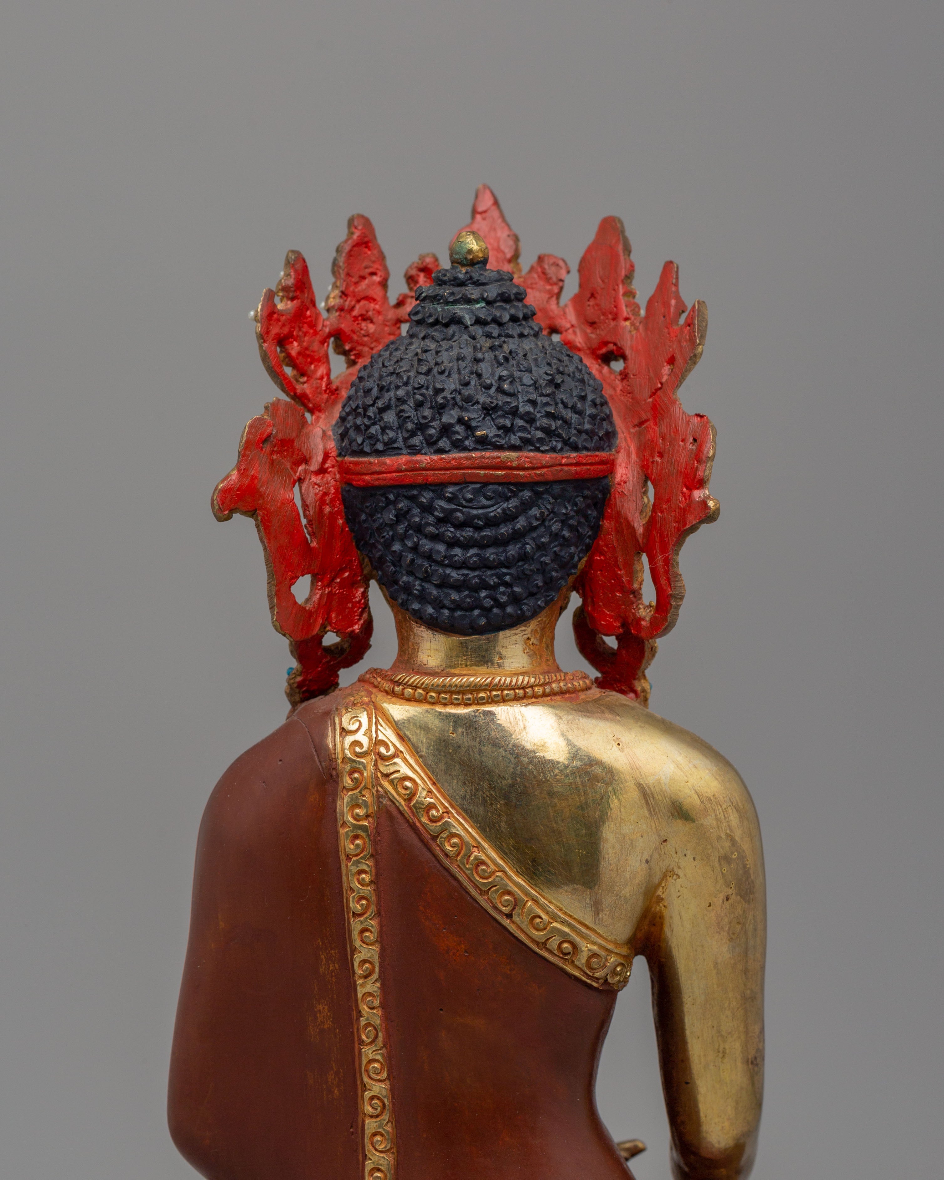 Spiritual Crowned Shakyamuni Buddha Statue | Altar Decor