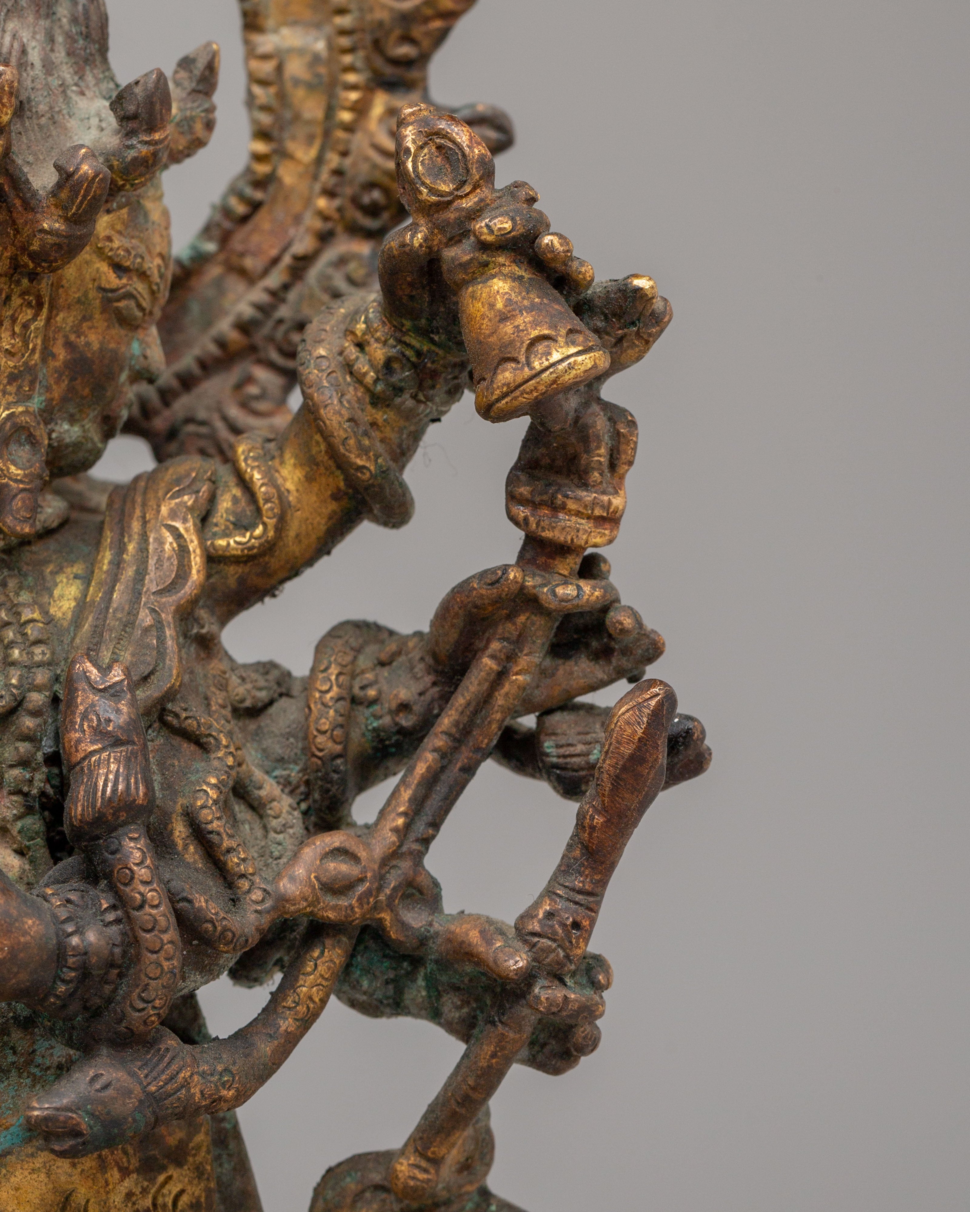 Traditional Ucchusma Figurine | Buddhist Purification Deity