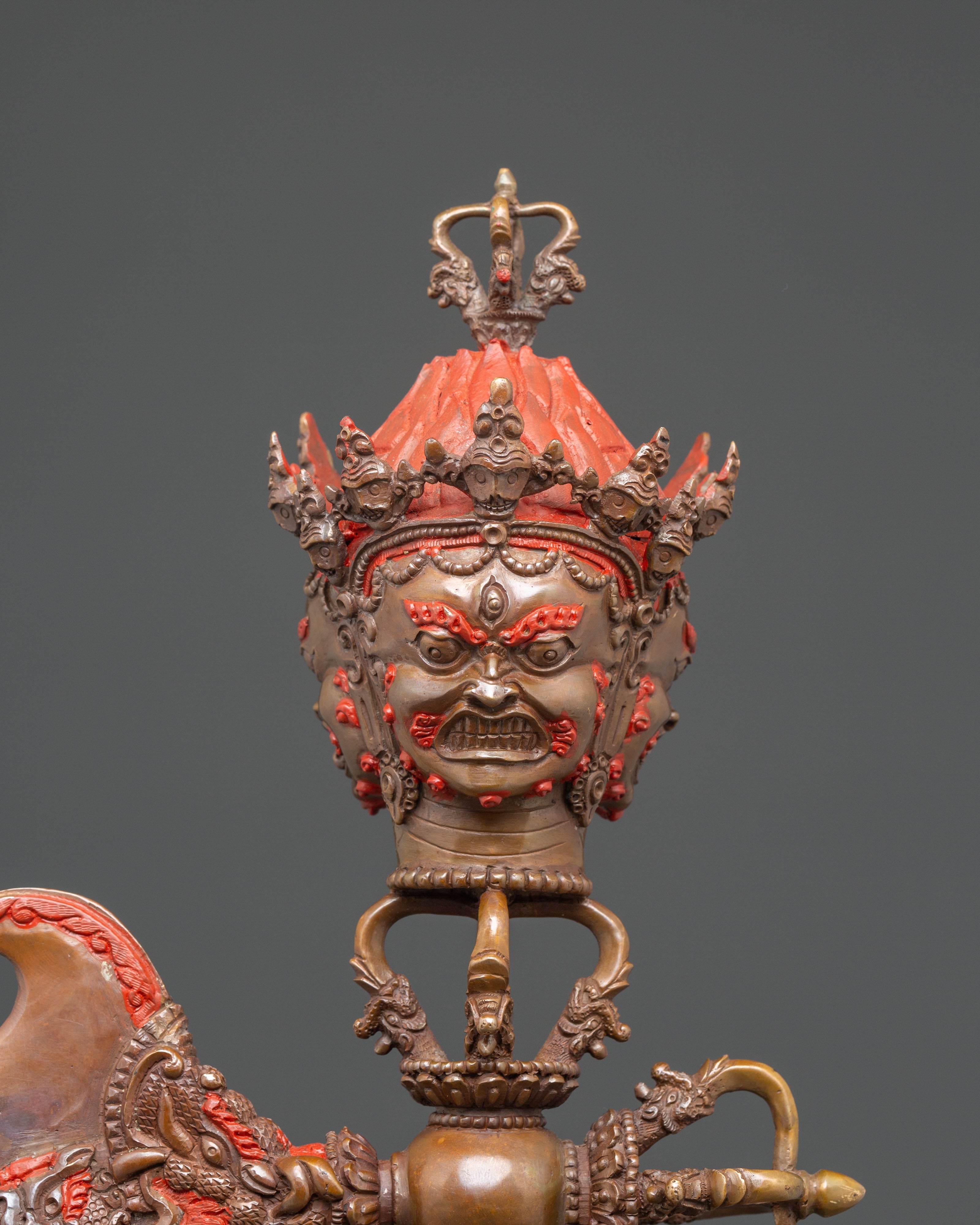 Handmade Spiritual Tibetan Phurba Ritual Dagger | Traditional Buddhist Ceremonial Tool