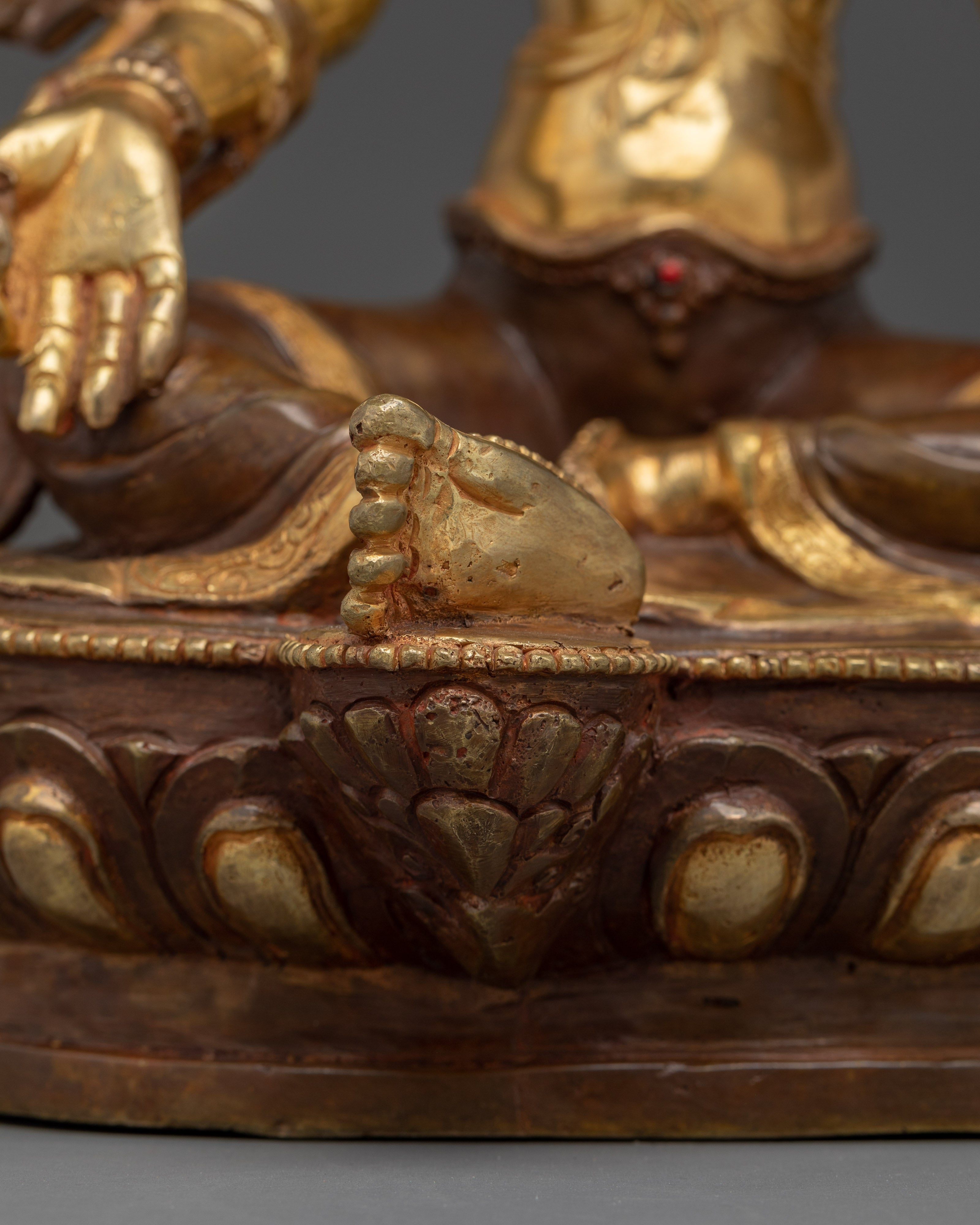 Religious Art of Green Tara | Seven Eyed Deity