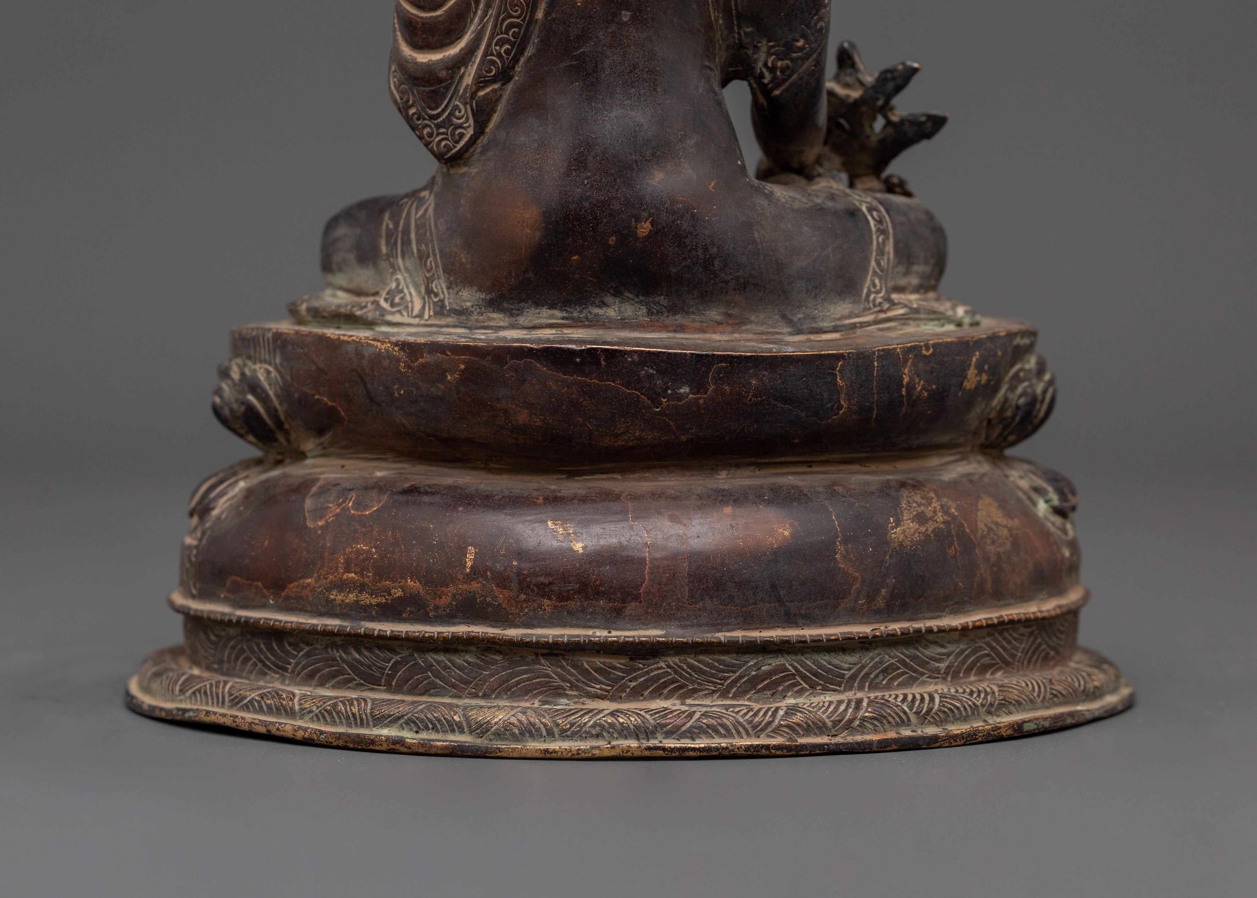 Sacred Statue of Healing Buddha | The Compassionate Healer