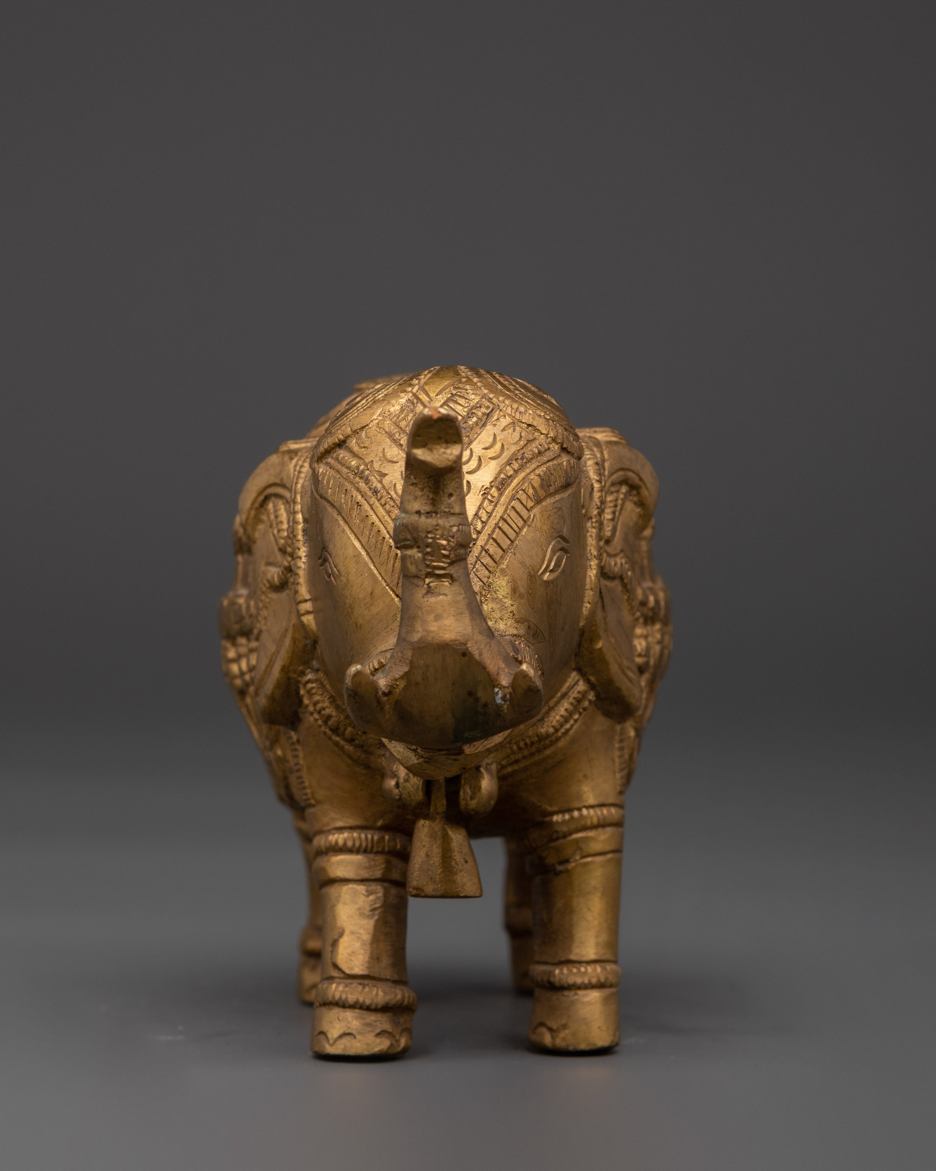 Decorative Elephant Statue | Handmade Brass Elephant Figurine for Home Decor