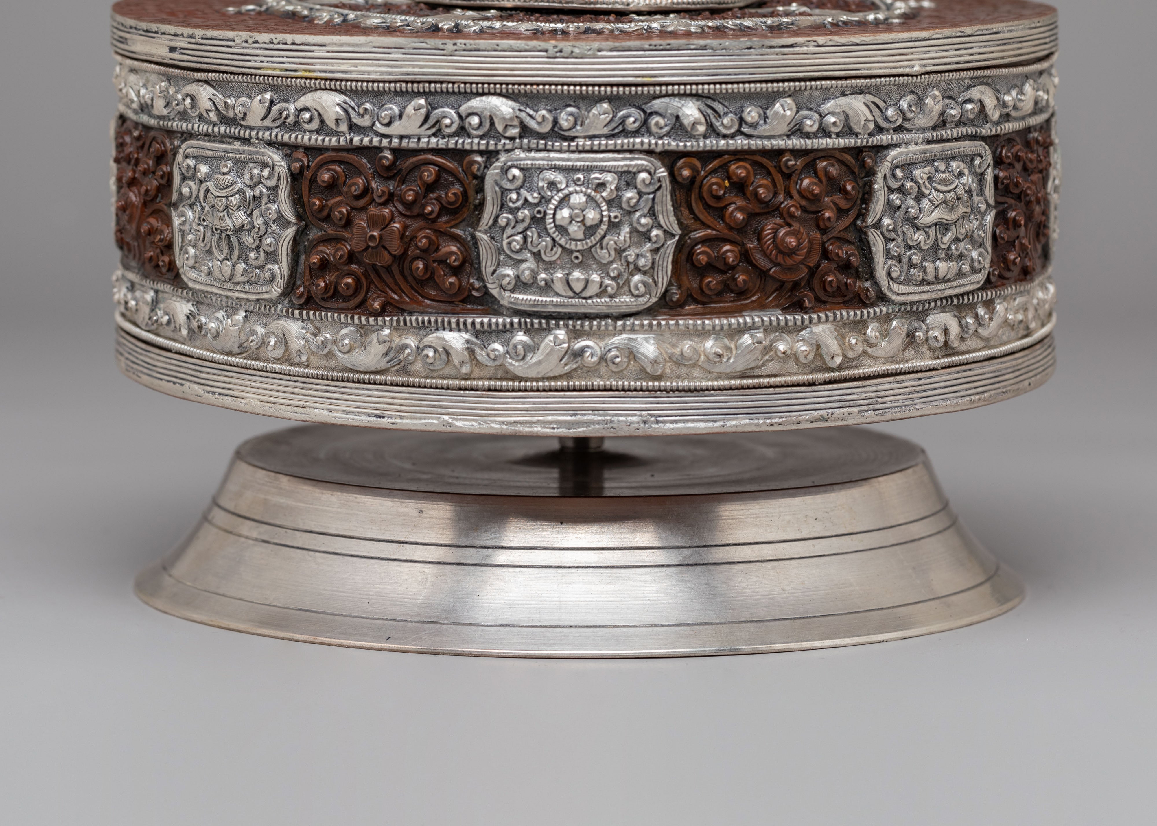 Handmade Buddhist Ritual Prayer Wheel | Tibetan Meditation & Ritual Tool