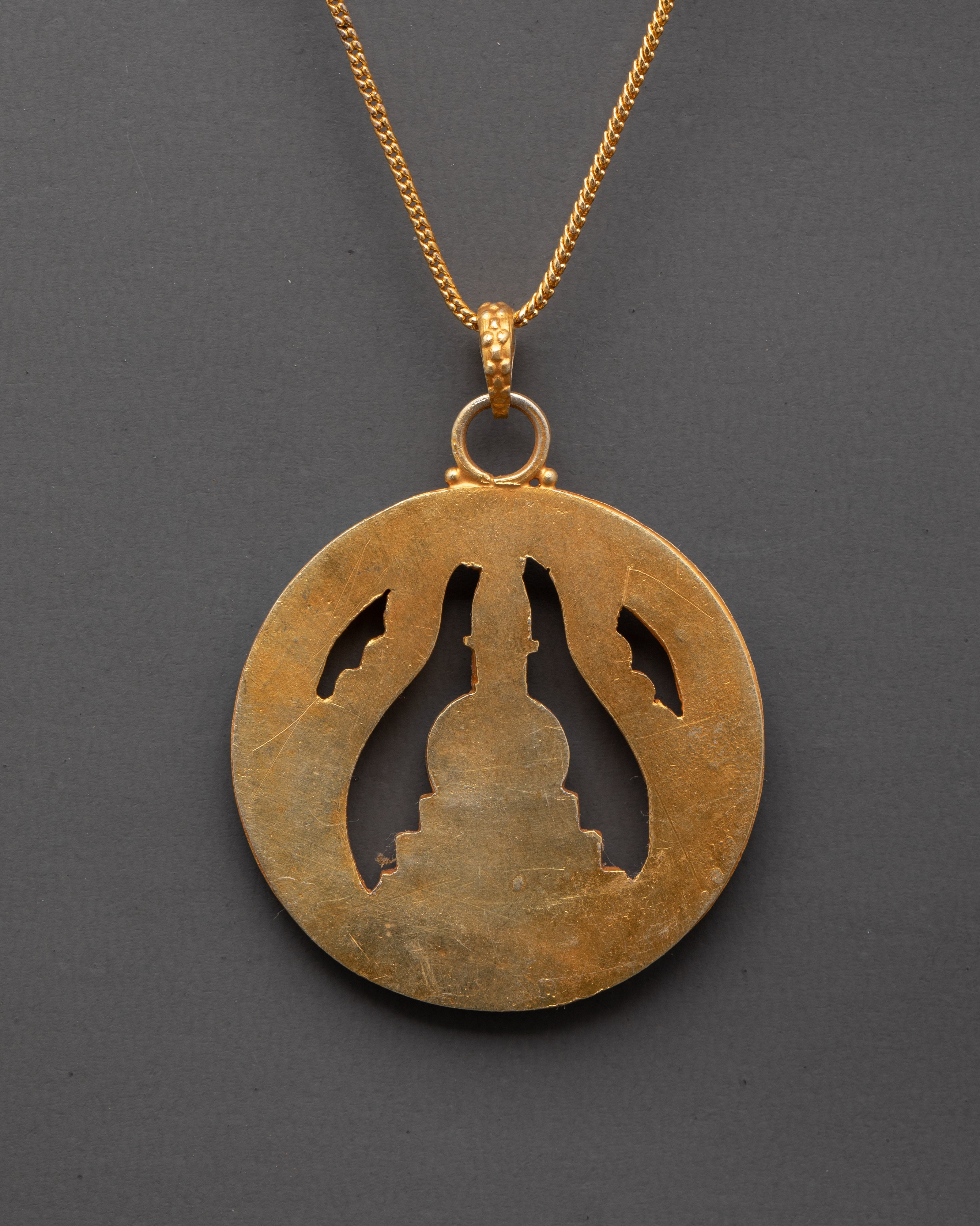 Handcrafted Silver Stupa Pendant | Lightweight, stylish Jewelry