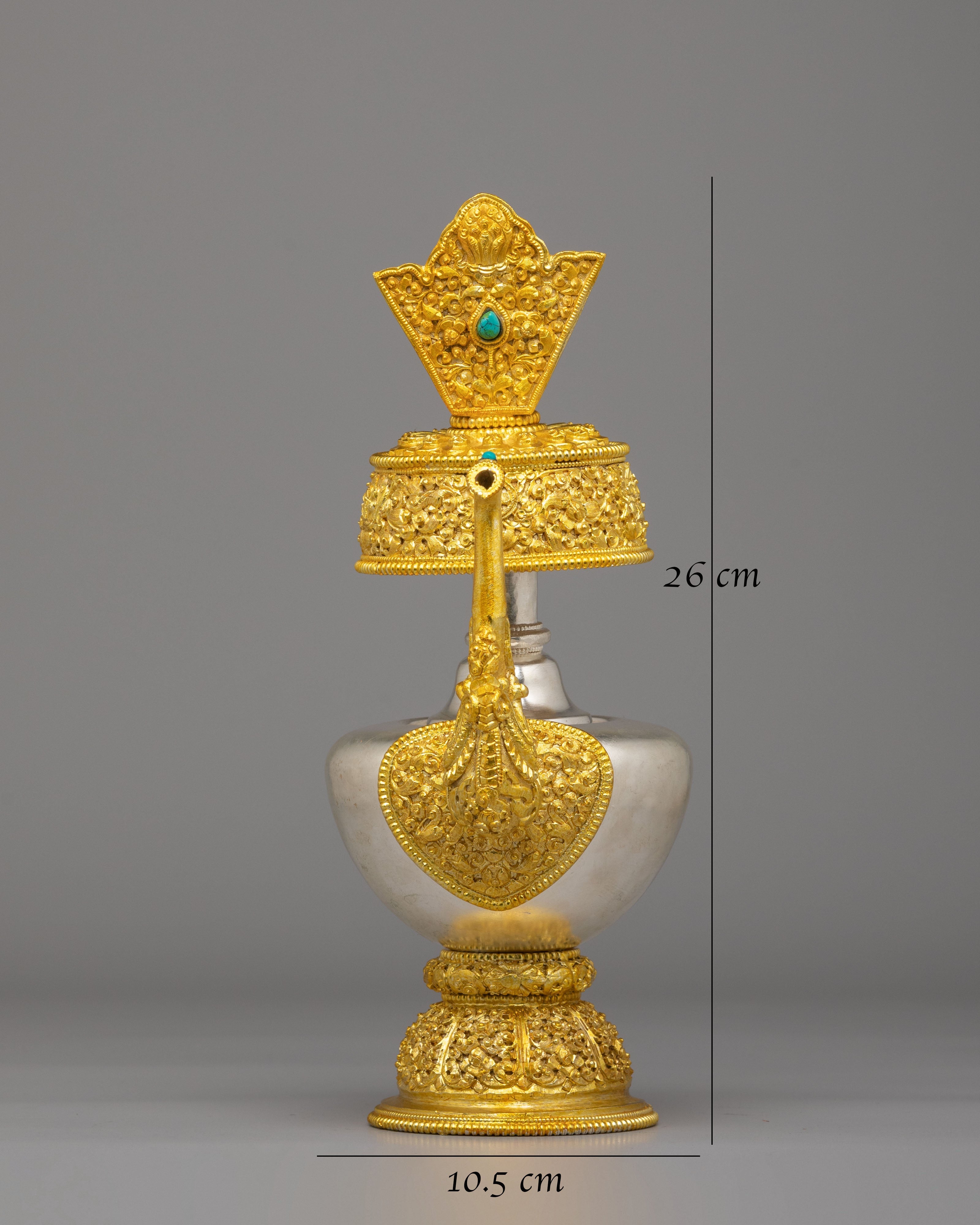 Handmade Tibetan Bhumba Set | Sacred Ritual Offering Vessel for Altars