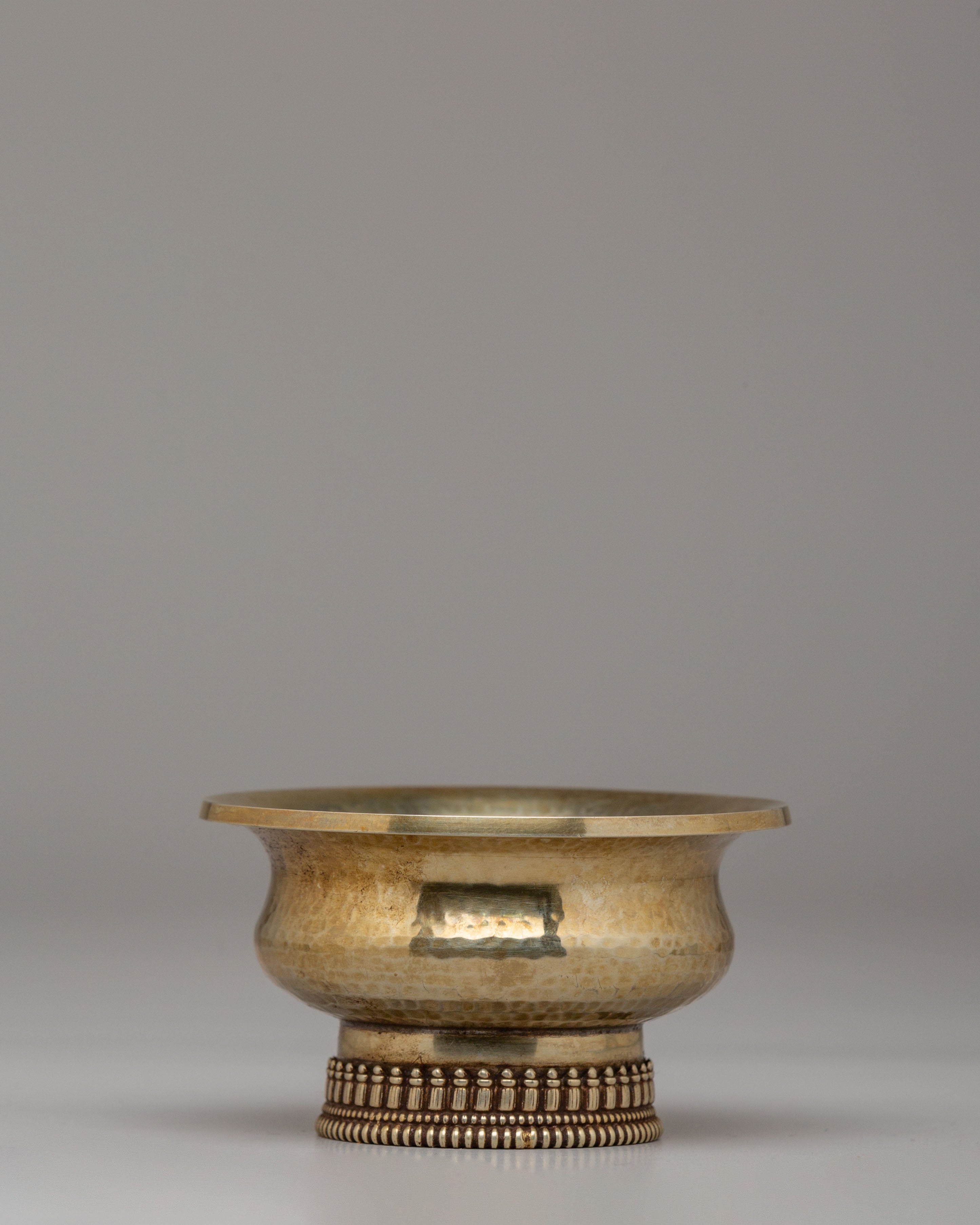 Himalayan Buddhist Offering Bowls Set | Sacred Tibetan Altar Decor
