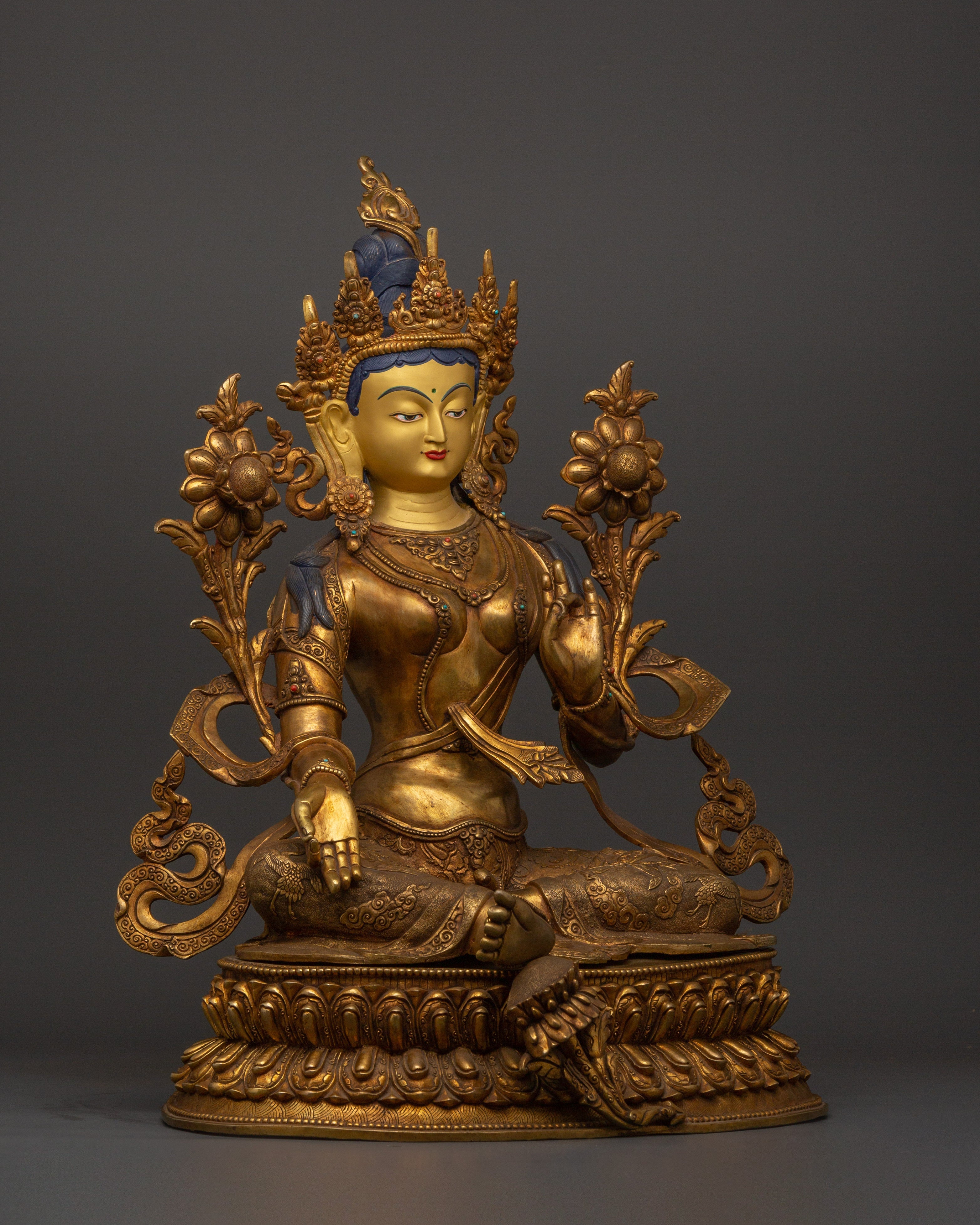 Green Tara Spiritual and Healing Statue | Handcrafted Figurine