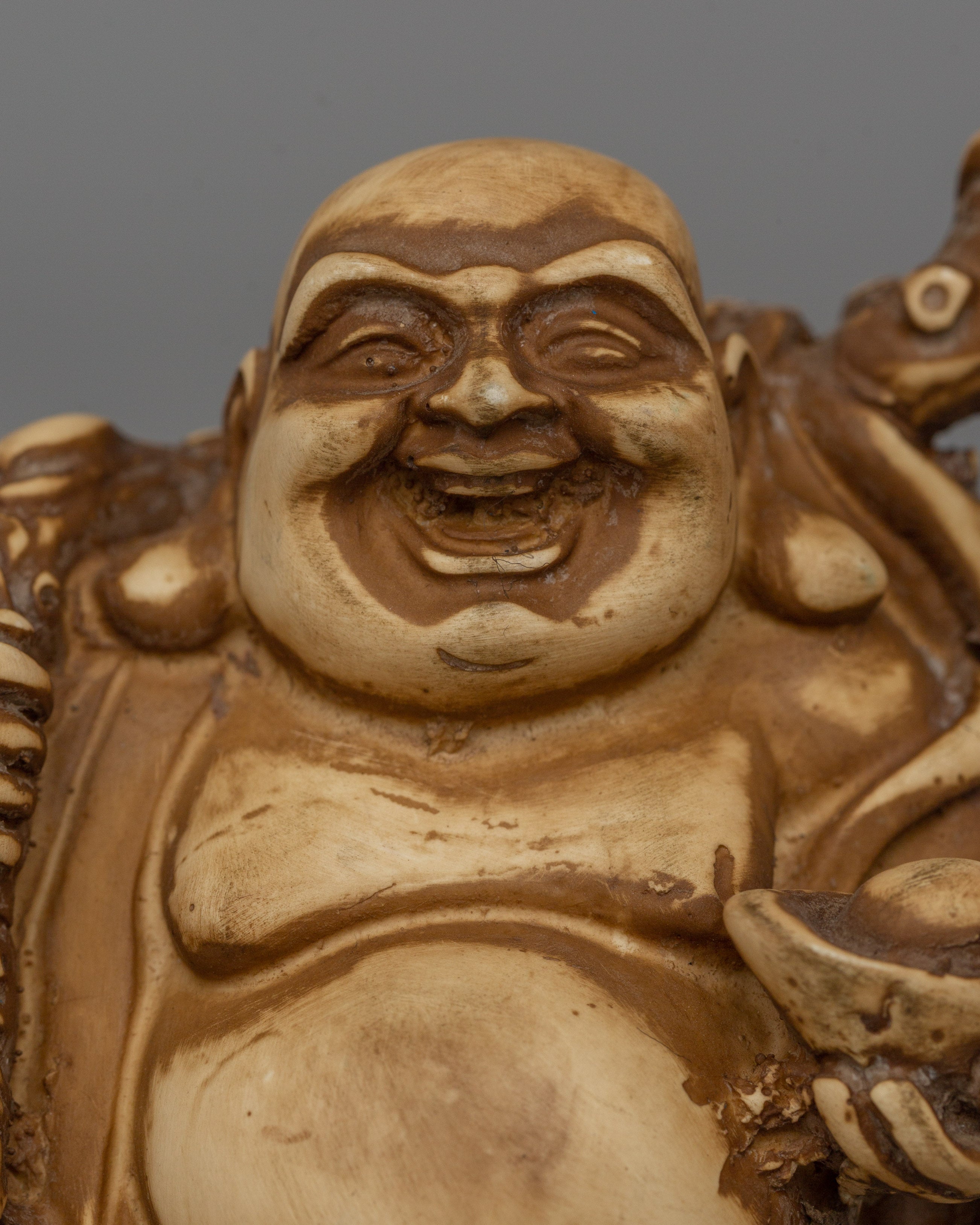 Ceramic Laughing Buddha Statue | Spiritual Home Decor