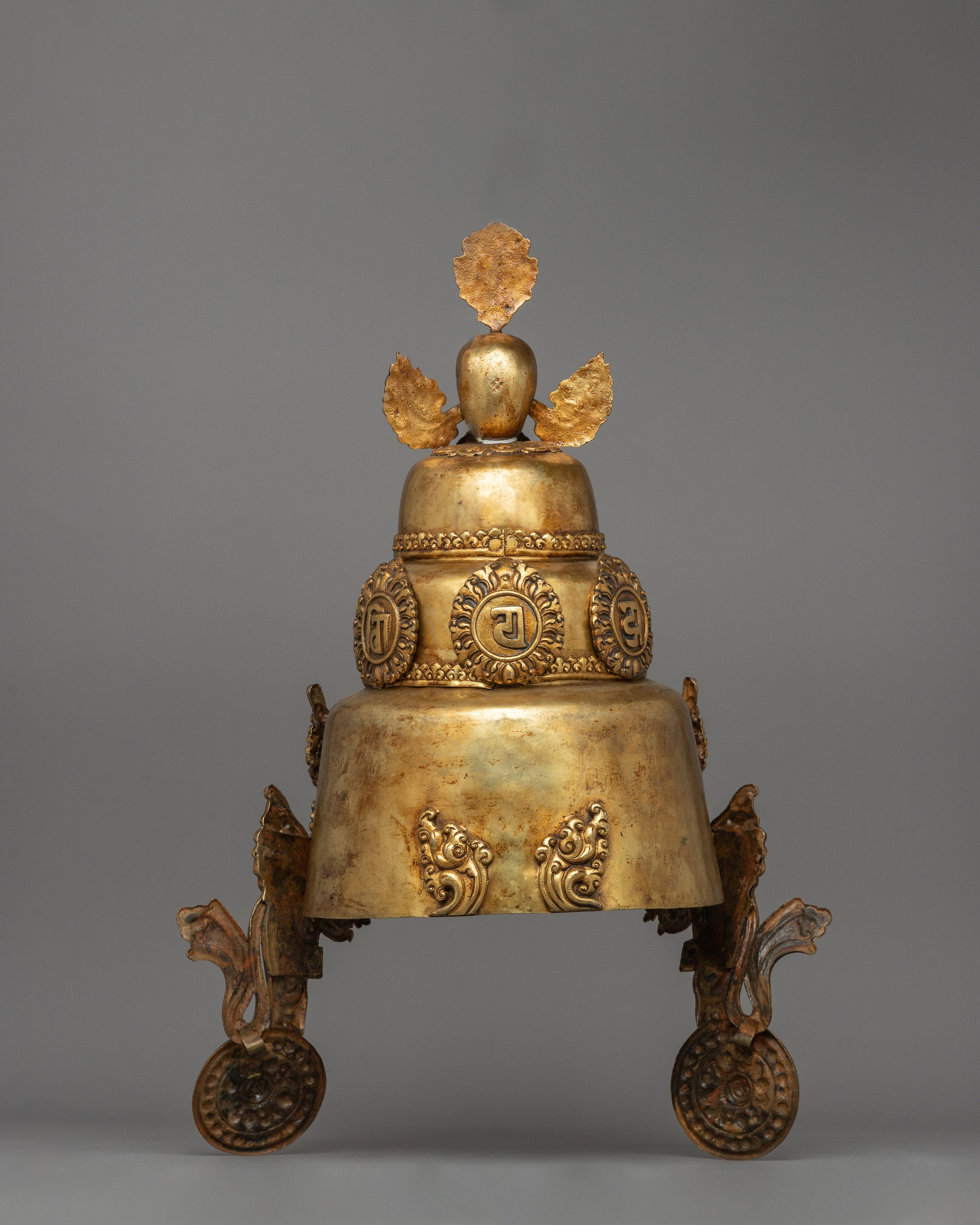 20-Year-Old Buddhist Crown | Buddhist Crown for Rituals &amp; Ceremonies