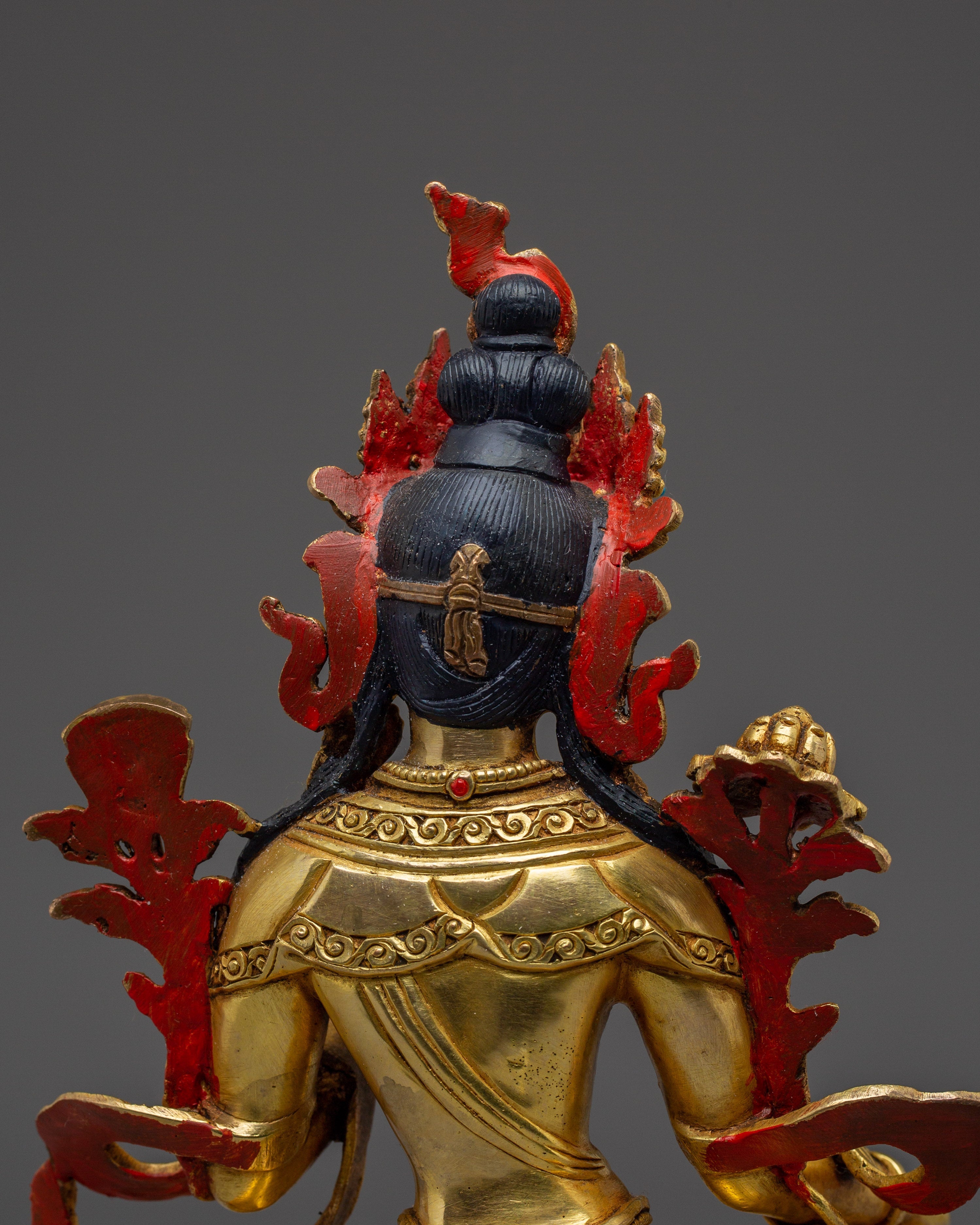 Golden Handmade Green Tara Statue | Shyama Tara - Mother of Liberation