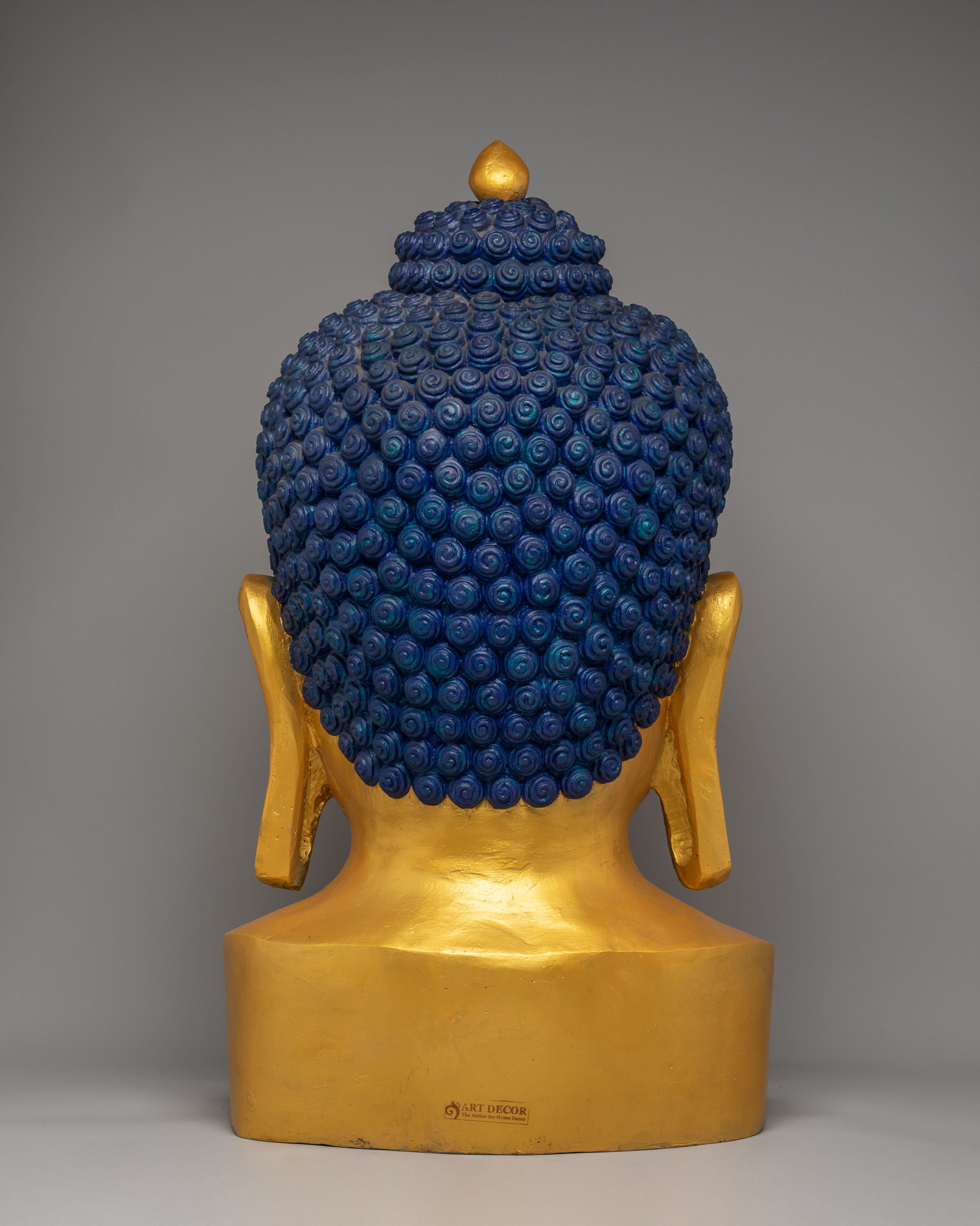 Golden Buddha Head for Decor | Symbol of Peace