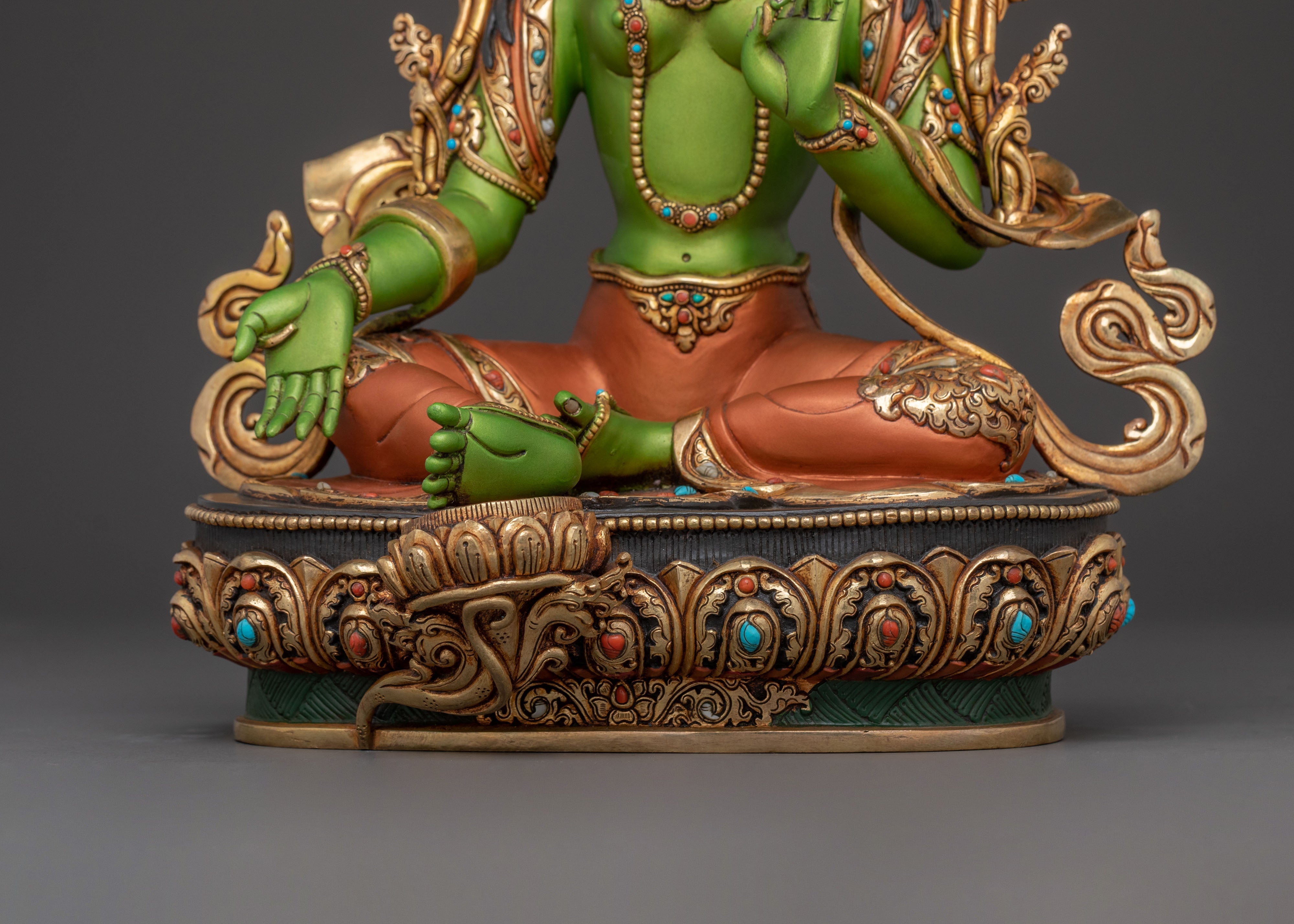 Green Tara Liberator Buddha Statue | Female Bodhisattva