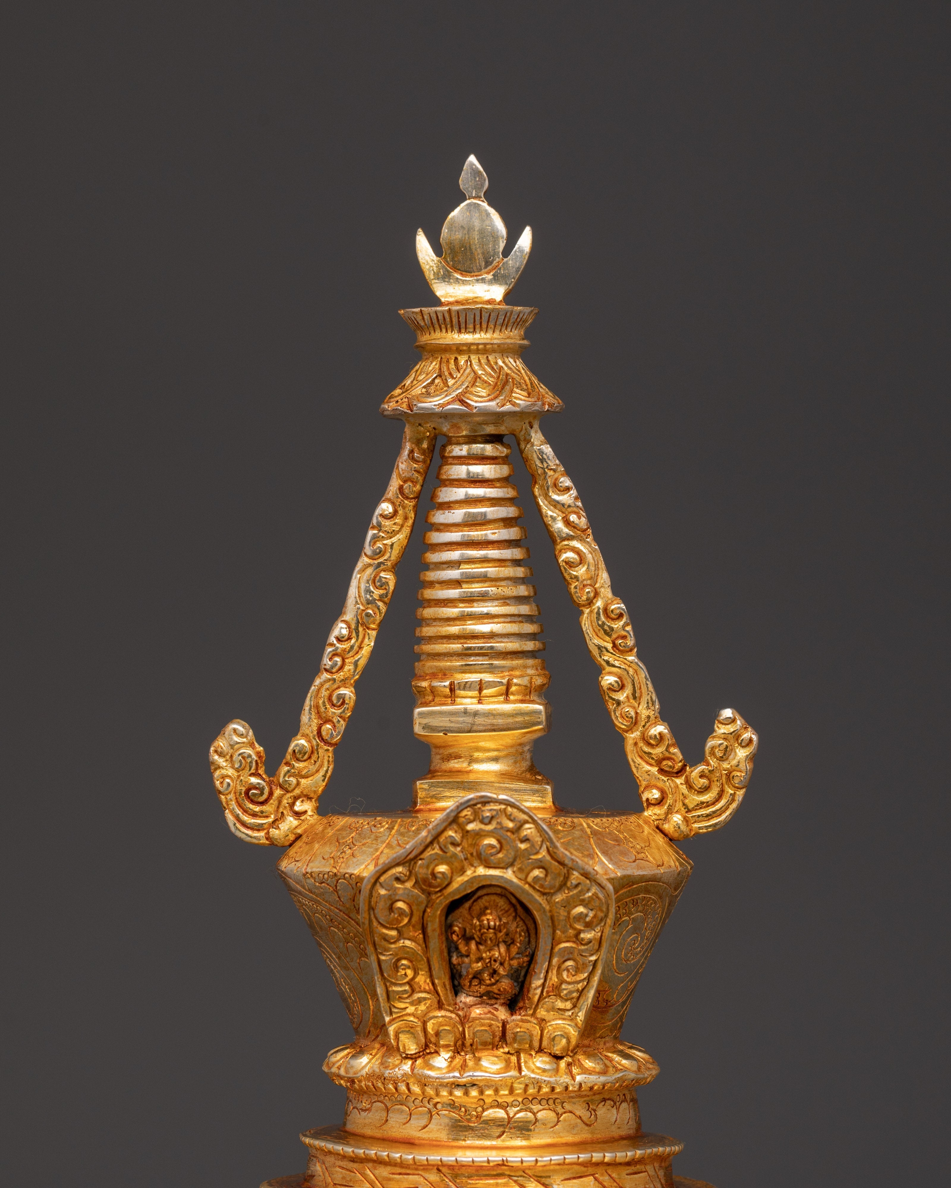 Stupa Himalayan art | Spiritual Decor Statue