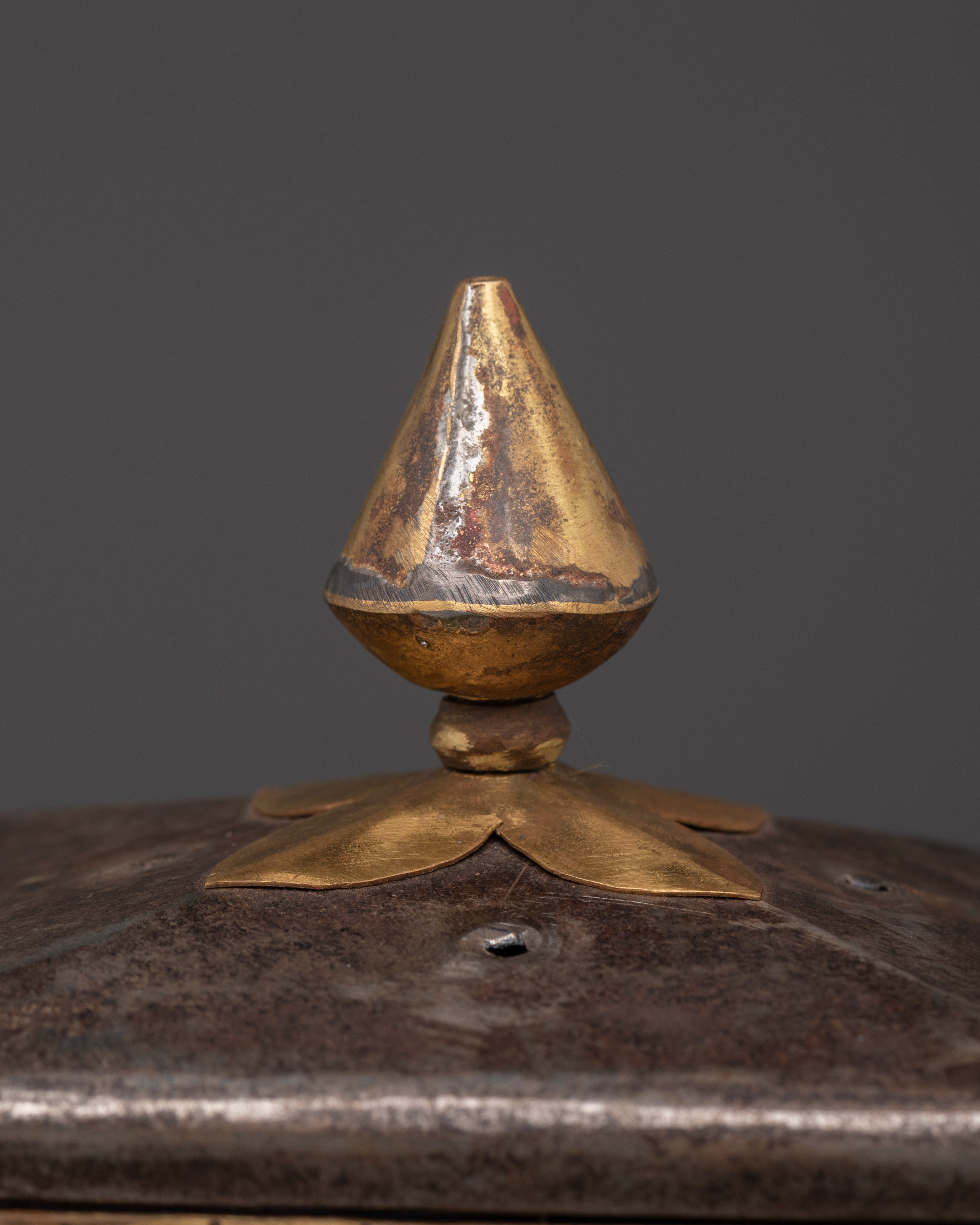 Handcrafted Tibetan Incense Burner | Ritual Censer with Lid for Buddhist Offering