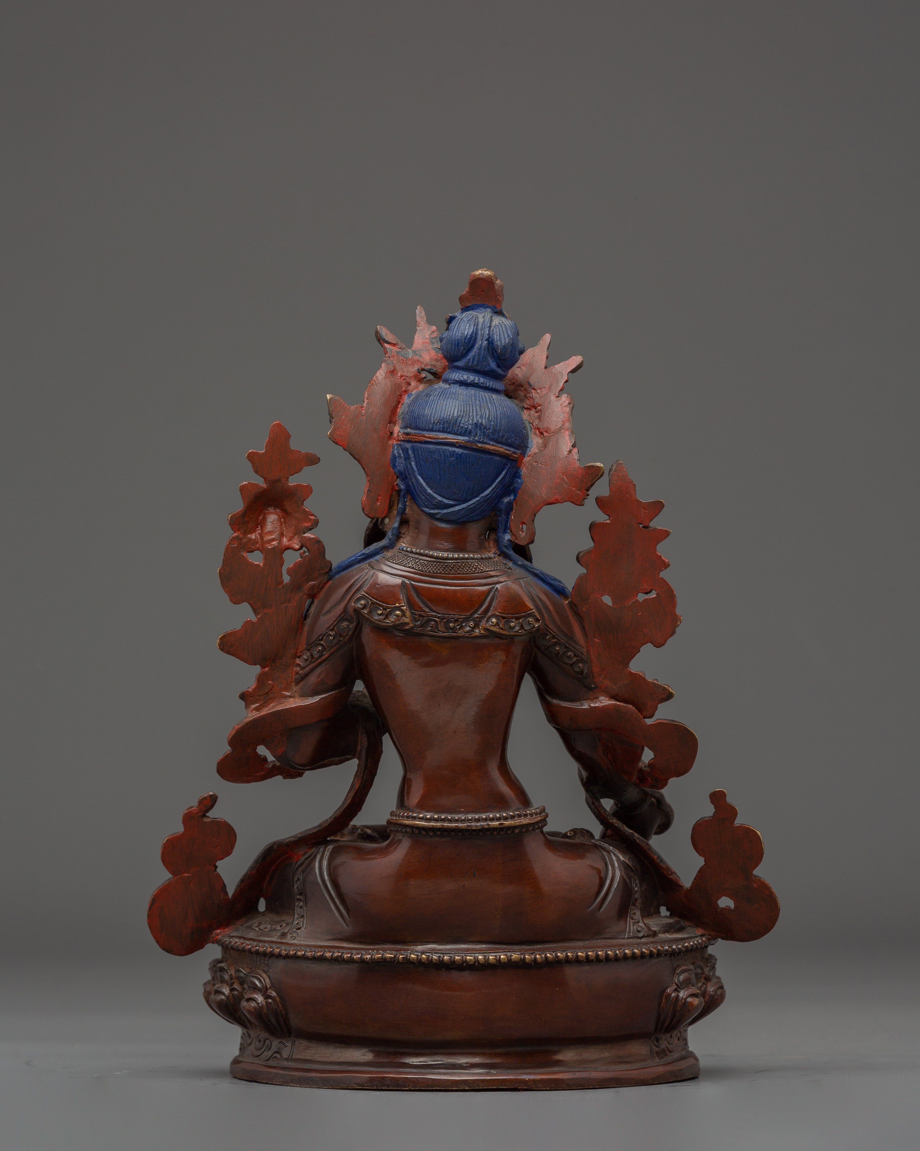 Himalayan Sitatara Altar Decor Statue | Buddhist Sculpture for Meditation