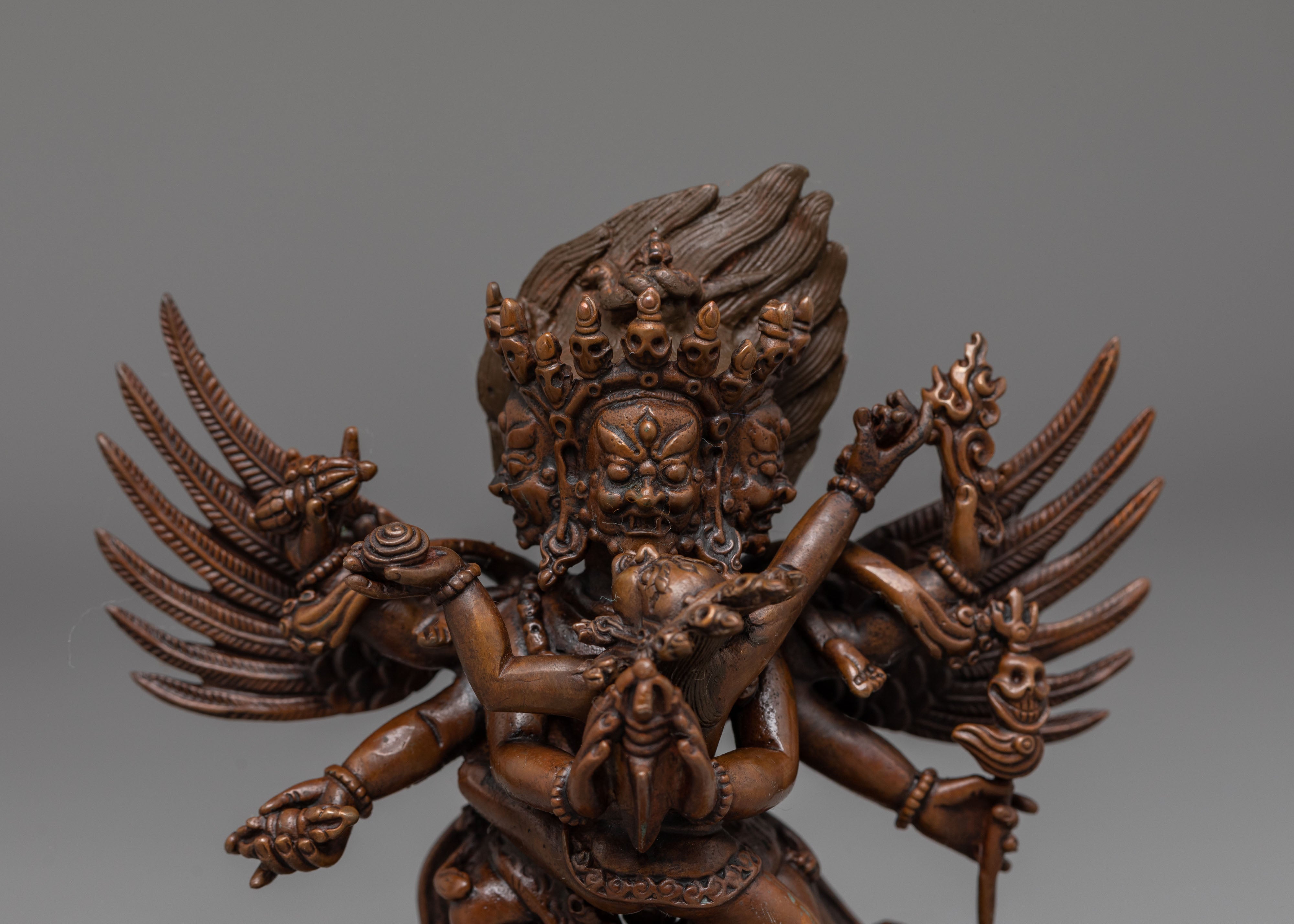 Sacred Vajrakilaya Statue for Tantric Altars | Handmade Buddhist Sculpture
