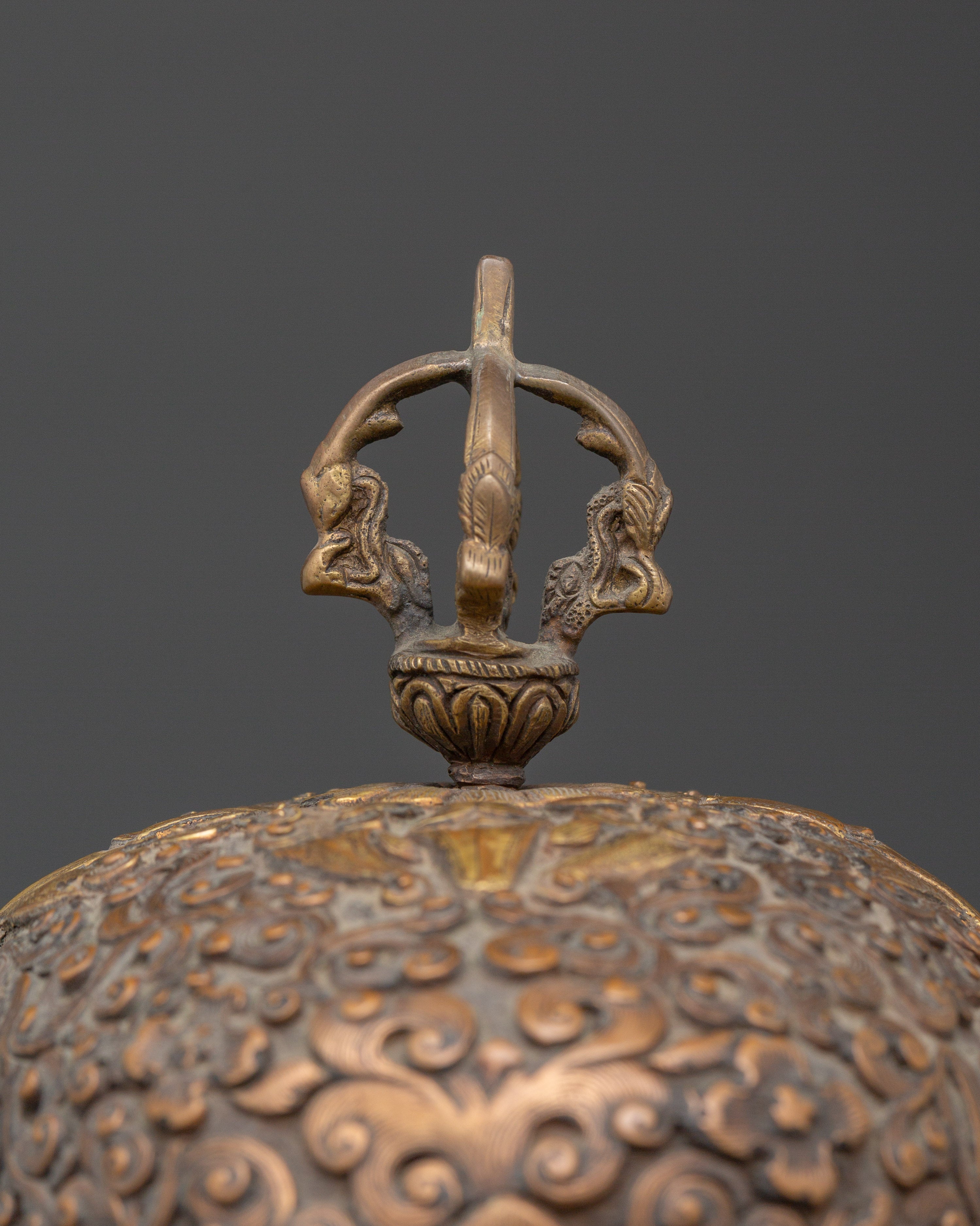 Ethically Sourced Buffalo Bone Kapala Skull Cup | Tibetan Ritual Vessel for Meditation