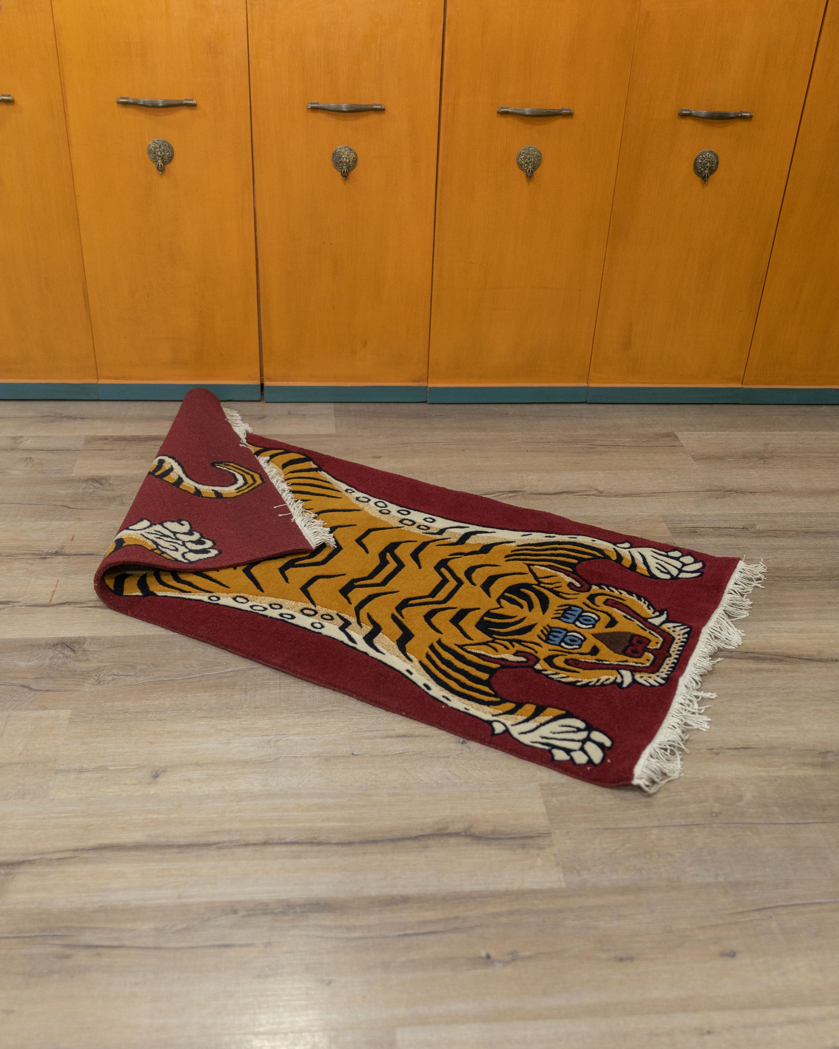 Handwoven Meditation Rug | Tibetan Wool Carpet for Mindful Living