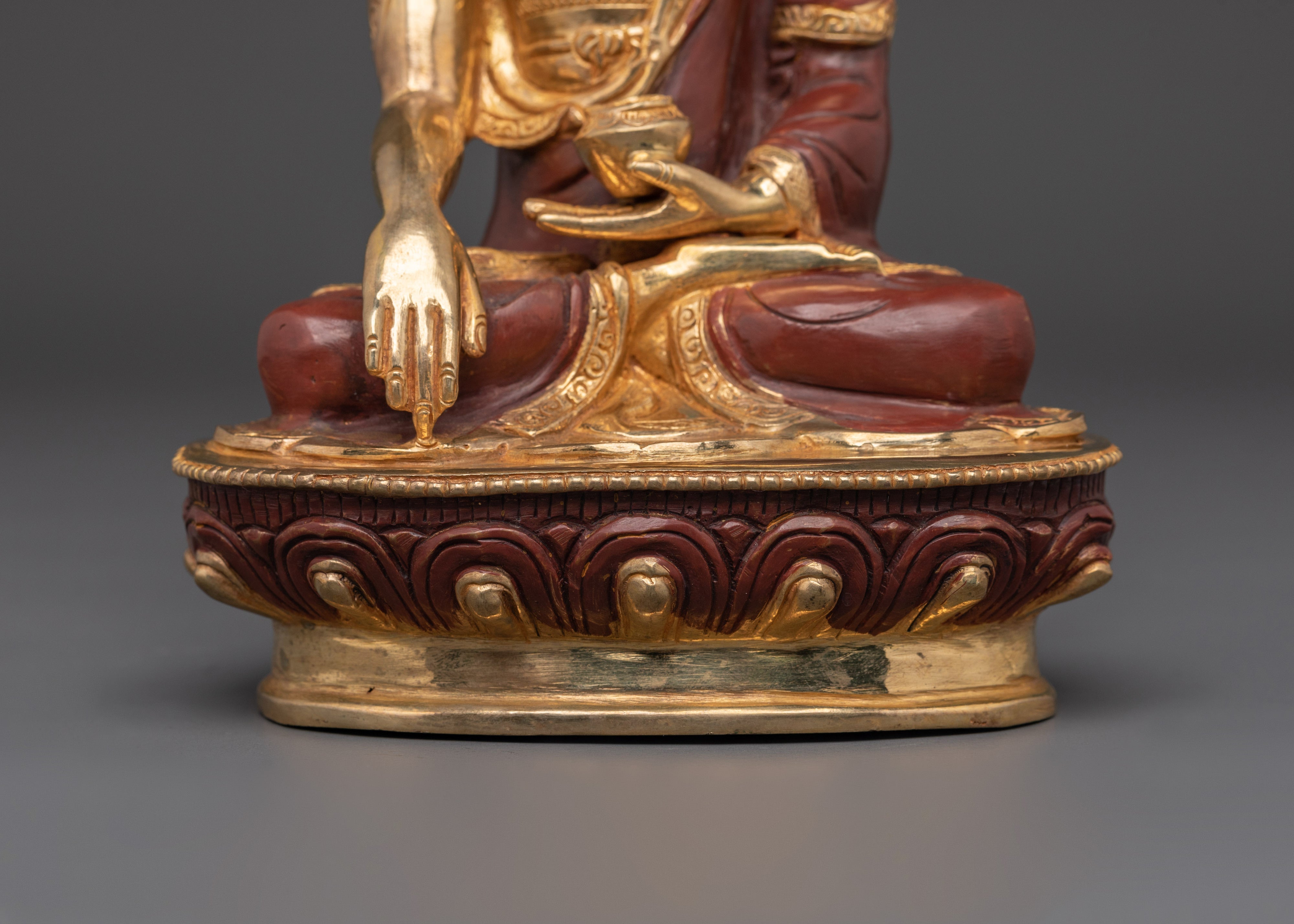 Buddhist Ghau Box with Shakyamuni Buddha |  Spiritual Protection and Meditation