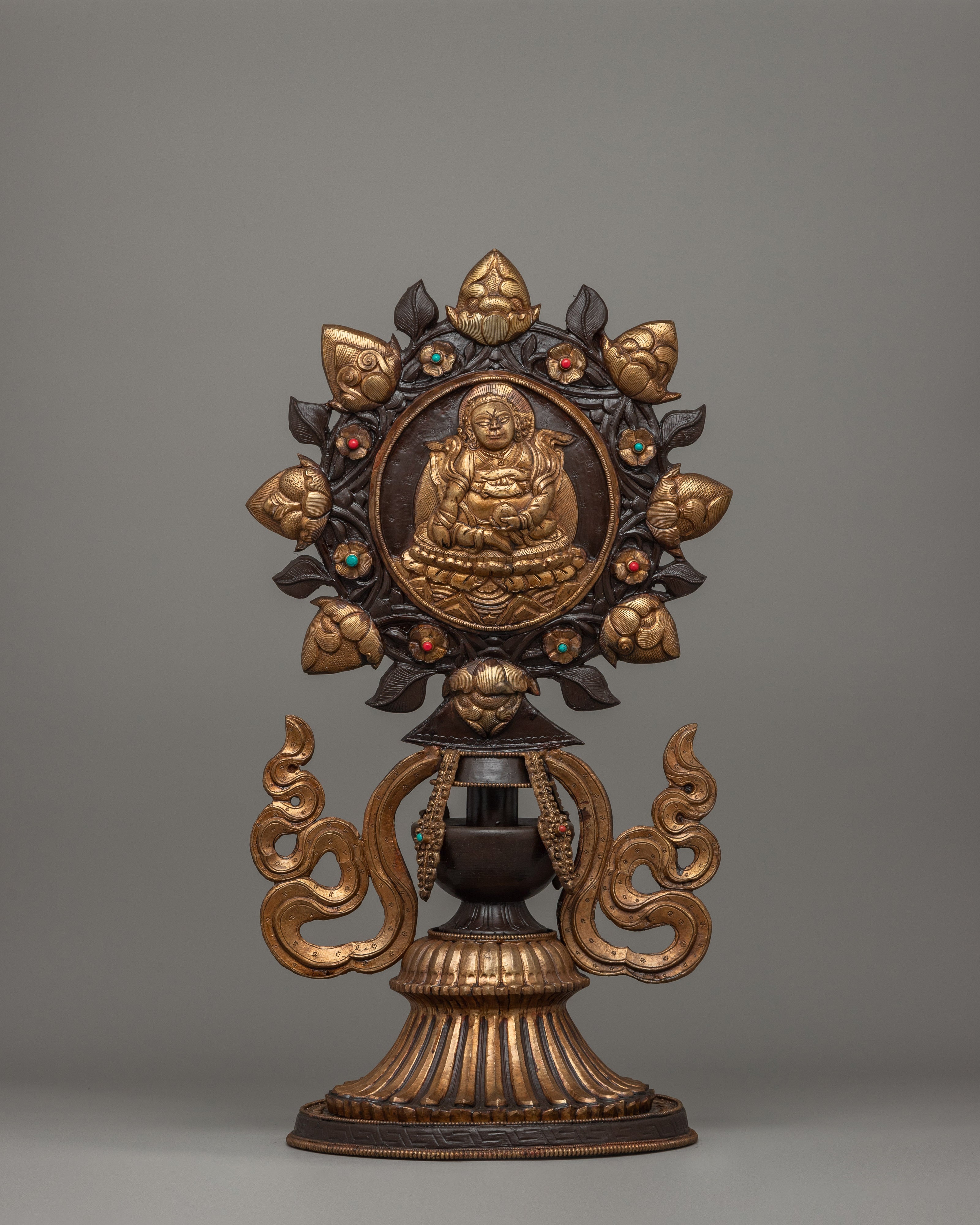 Buddhist  King Queen Statue Set | Buddhist Deity Statues for Spiritual Harmony
