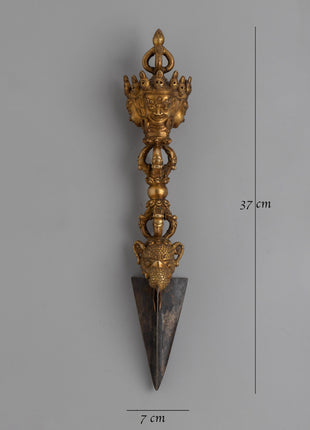 Traditional Authentic Tibetan Phurba | Ritual Dagger for Altar and Ceremonial Use