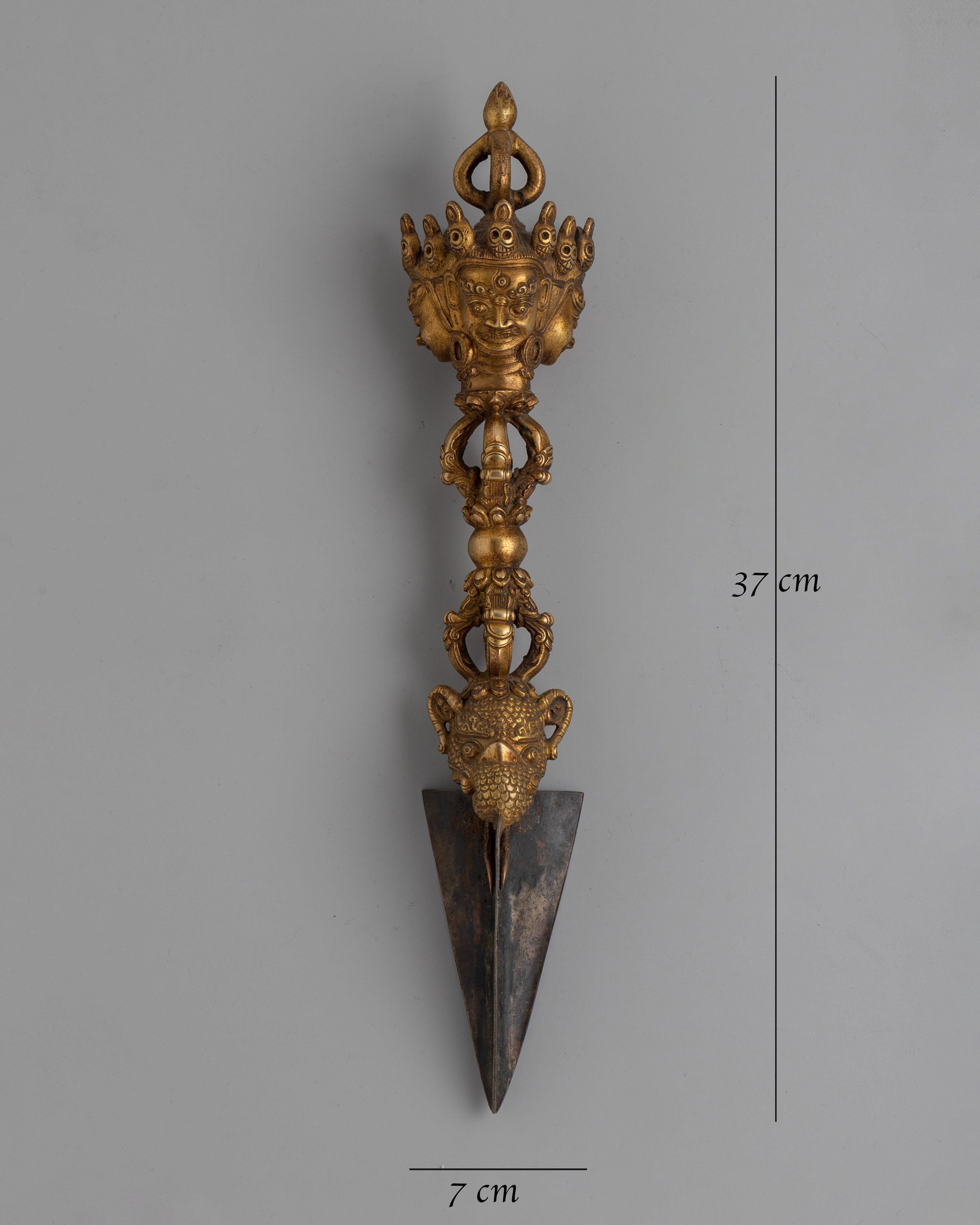 Traditional Authentic Tibetan Phurba | Ritual Dagger for Altar and Ceremonial Use