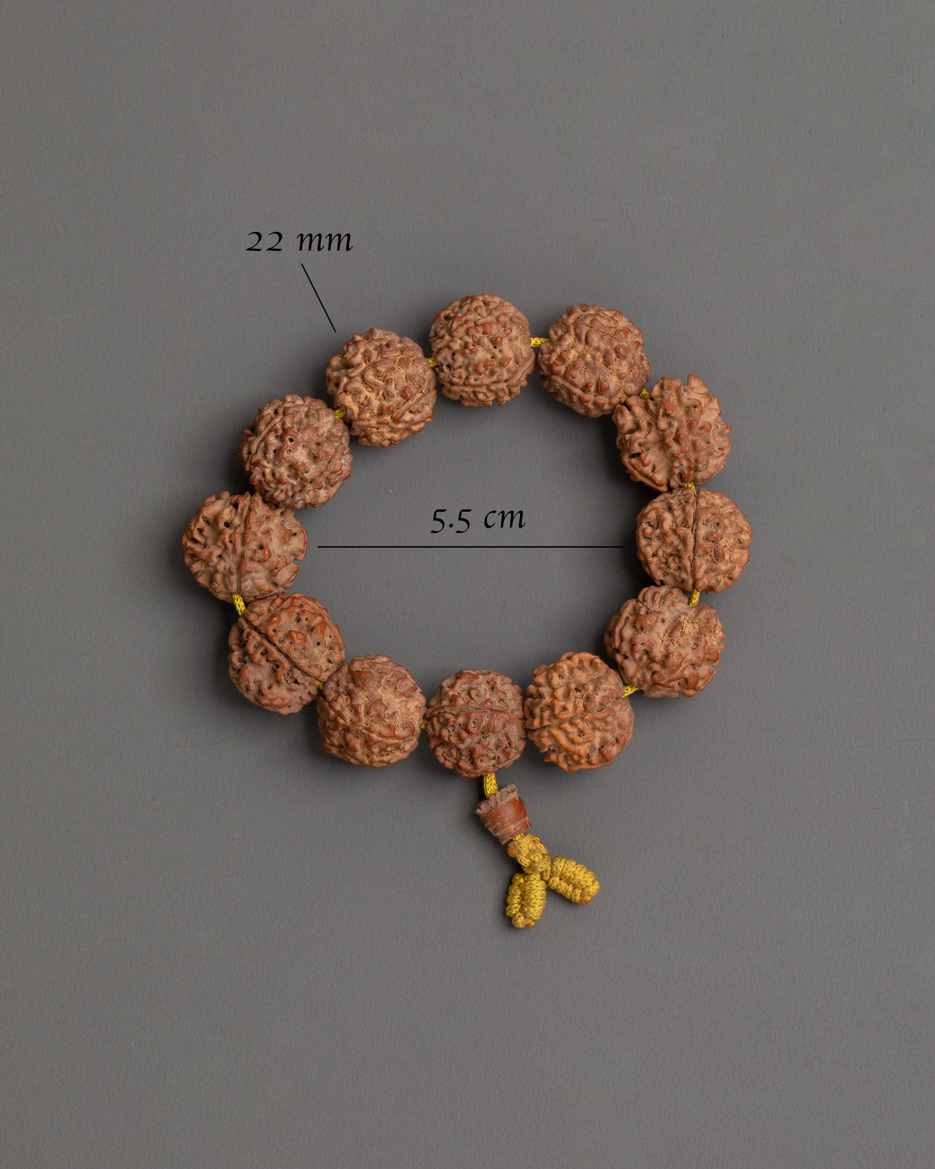 Rudraksha Wrist Mala Bracelet | Buddhist Prayer Beads